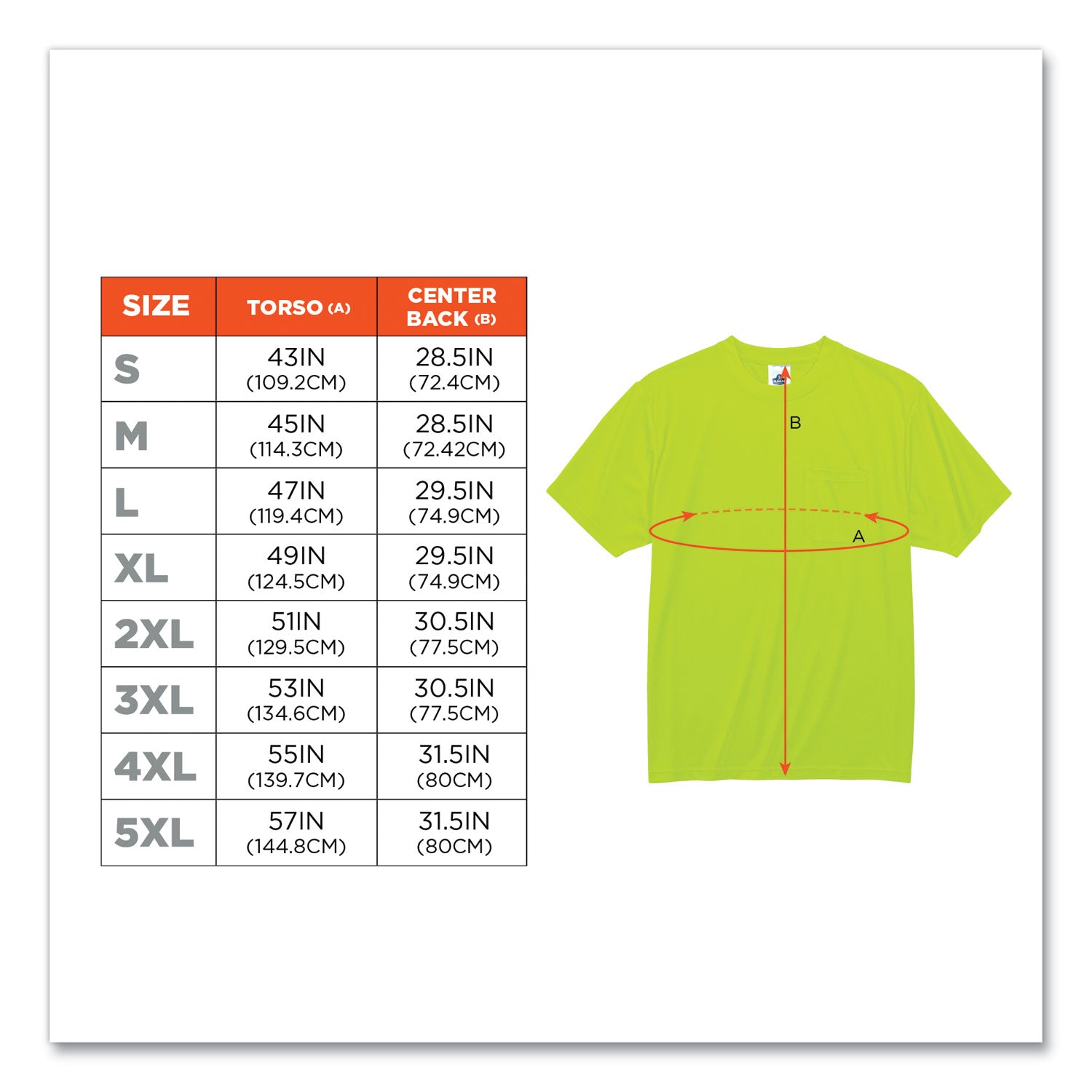 ergodyne® GloWear 8089 Non-Certified Hi-Vis T-Shirt, Polyester, Medium, Lime