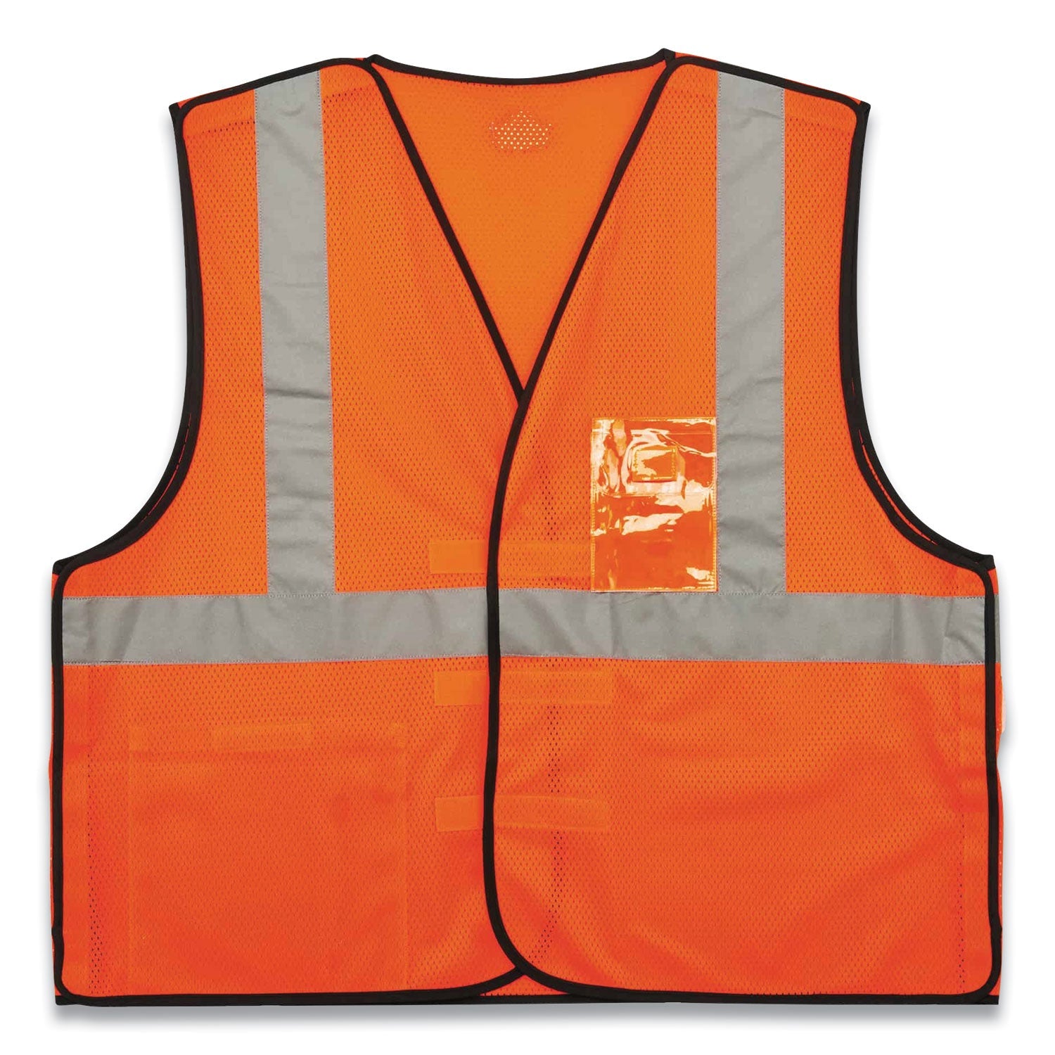 ergodyne® GloWear 8216BA Class 2 Breakaway Mesh ID Holder Vest, Polyester, Large/X-Large, Orange