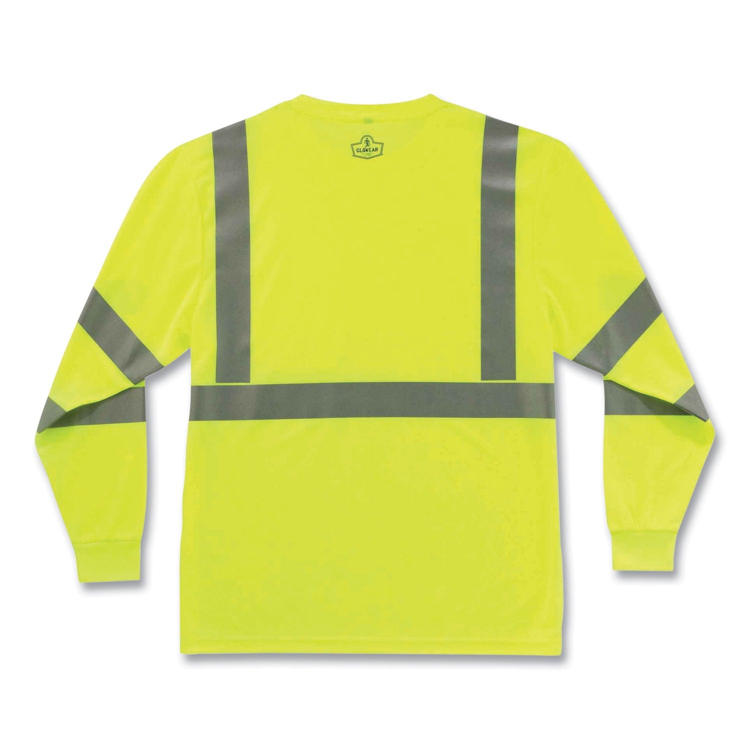 ergodyne® GloWear 8391 Class 3 Hi-Vis Long Sleeve Shirt, Polyester, Lime, 2X-Large