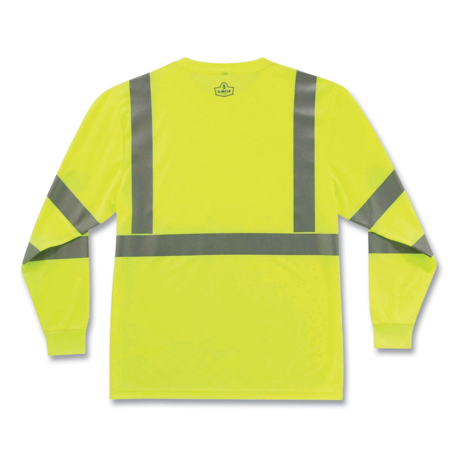 ergodyne® GloWear 8391 Class 3 Hi-Vis Long Sleeve Shirt, Polyester, Lime, Medium