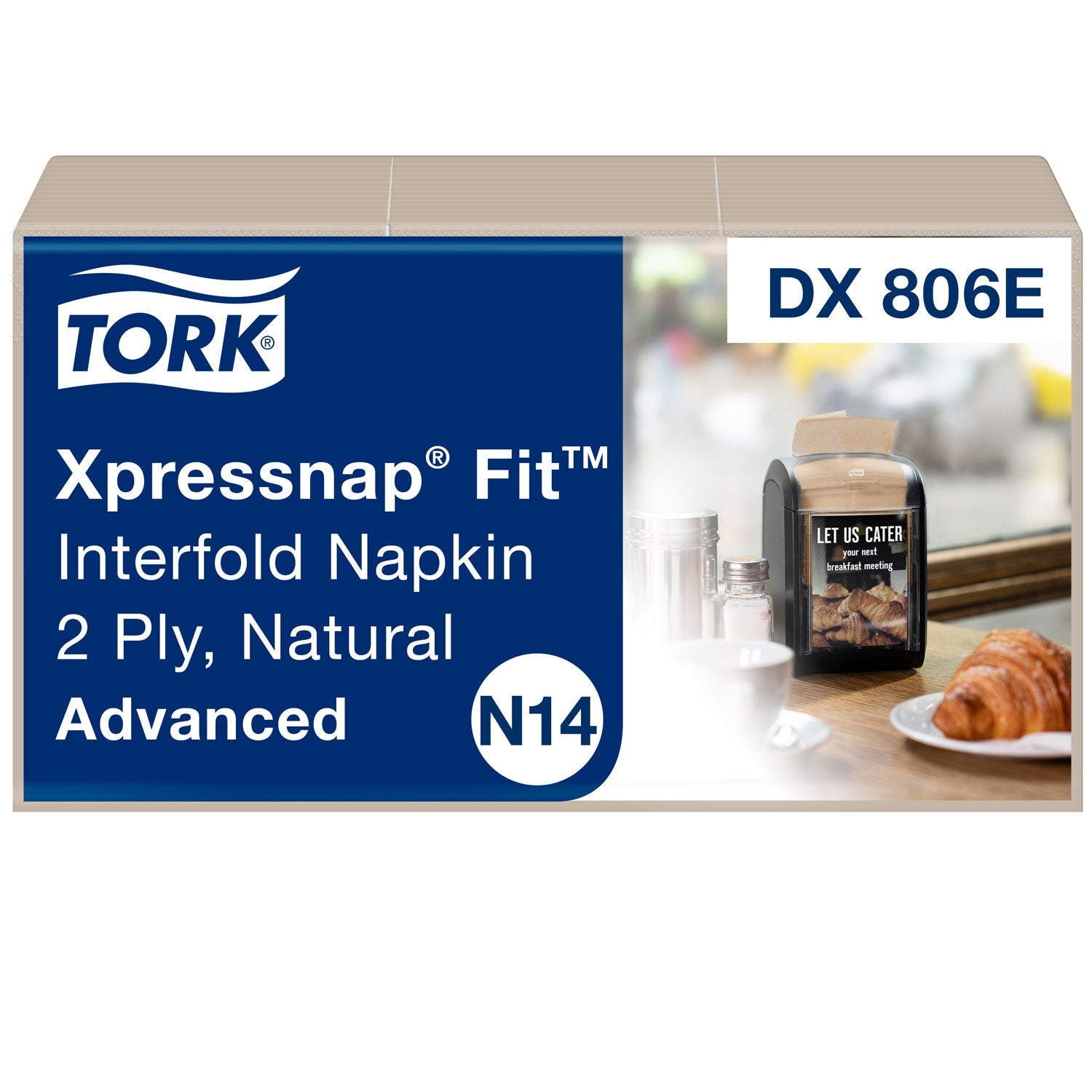 Tork® Xpressnap Fit Dispenser Napkins | Natural