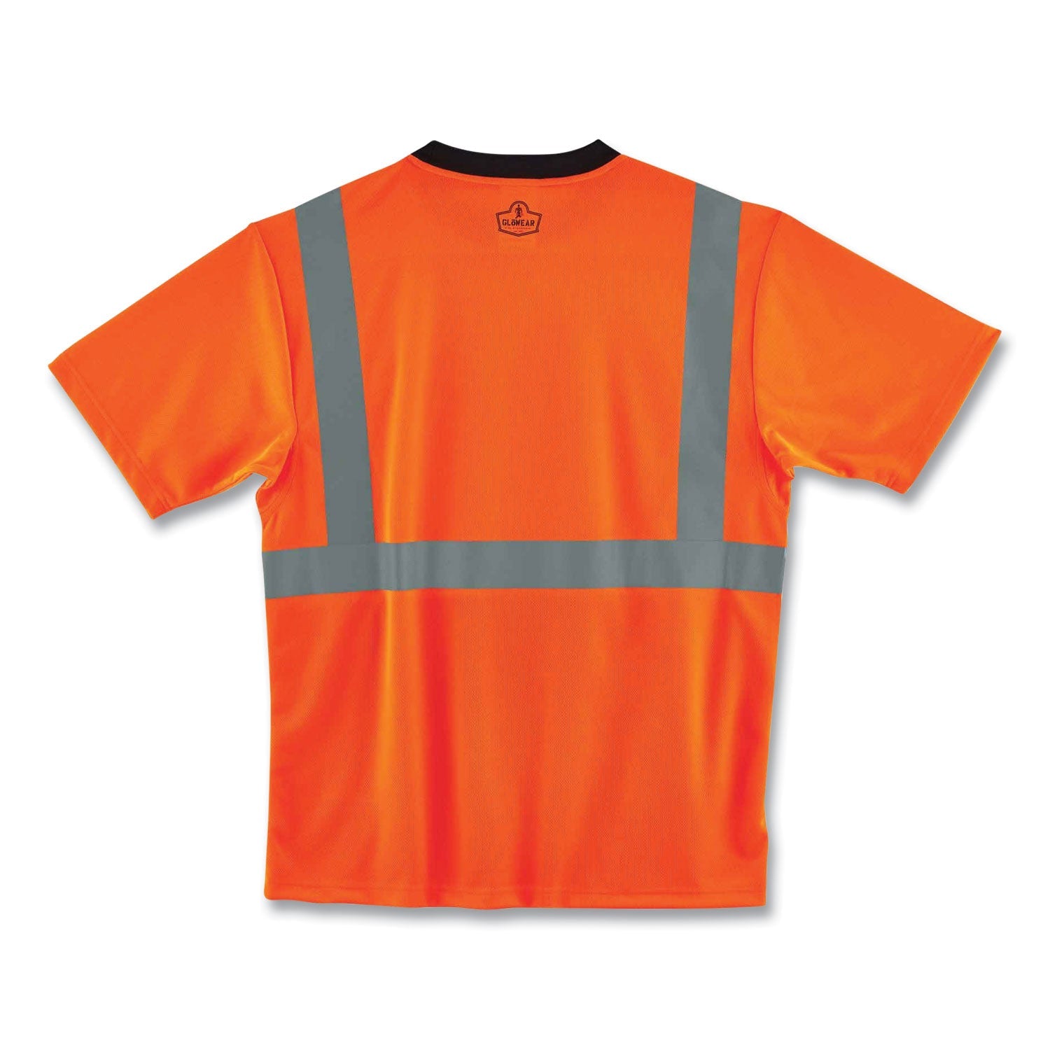 ergodyne® GloWear 8289BK Class 2 Hi-Vis T-Shirt with Black Bottom, Medium, Orange