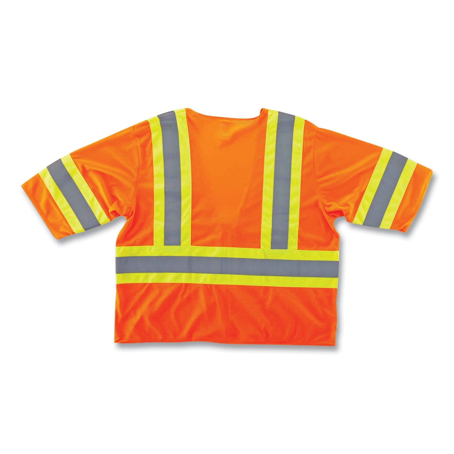 ergodyne® GloWear 8330Z Class 3 Two-Tone Zipper Vest, Polyester, Largel/X-Large, Orange