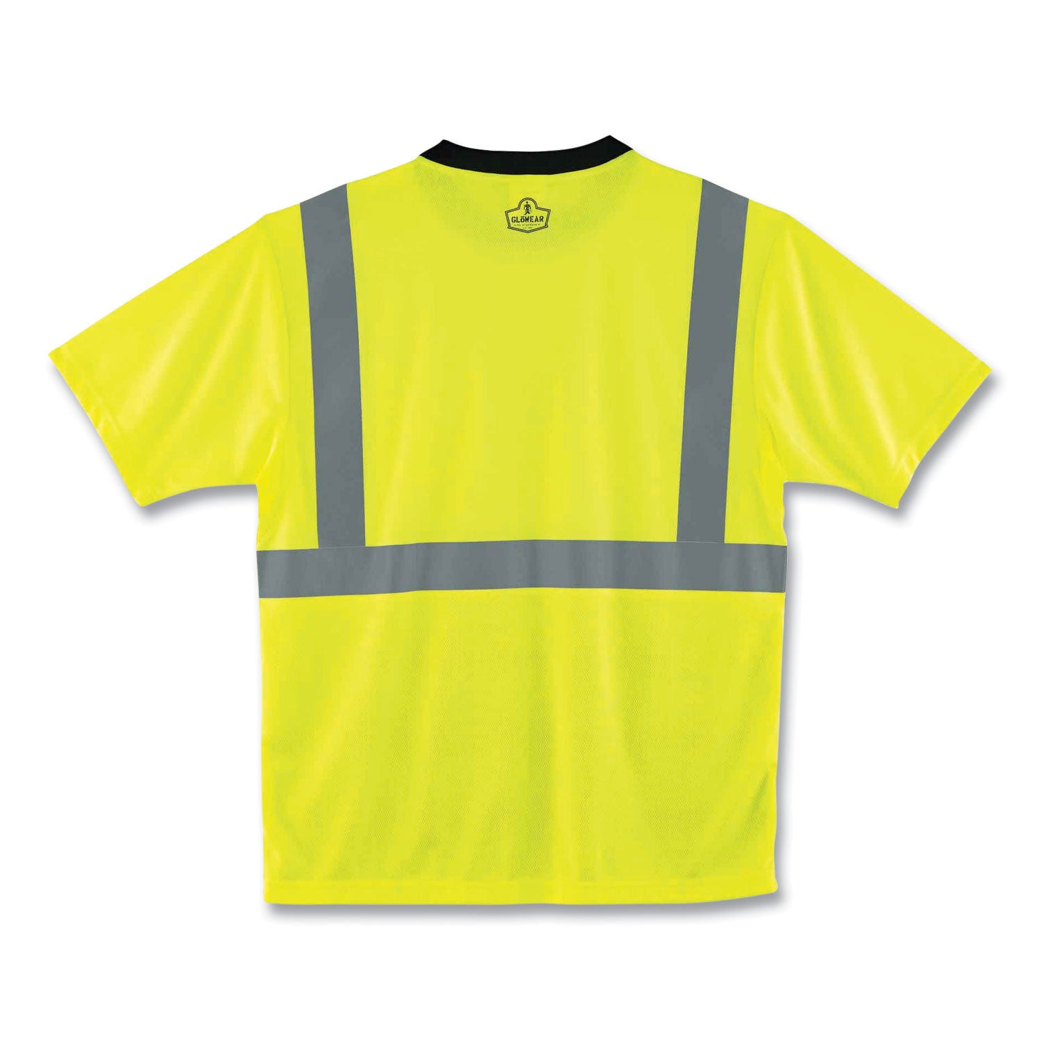 ergodyne® GloWear 8289BK Class 2 Hi-Vis T-Shirt with Black Bottom, 5X-Large, Lime