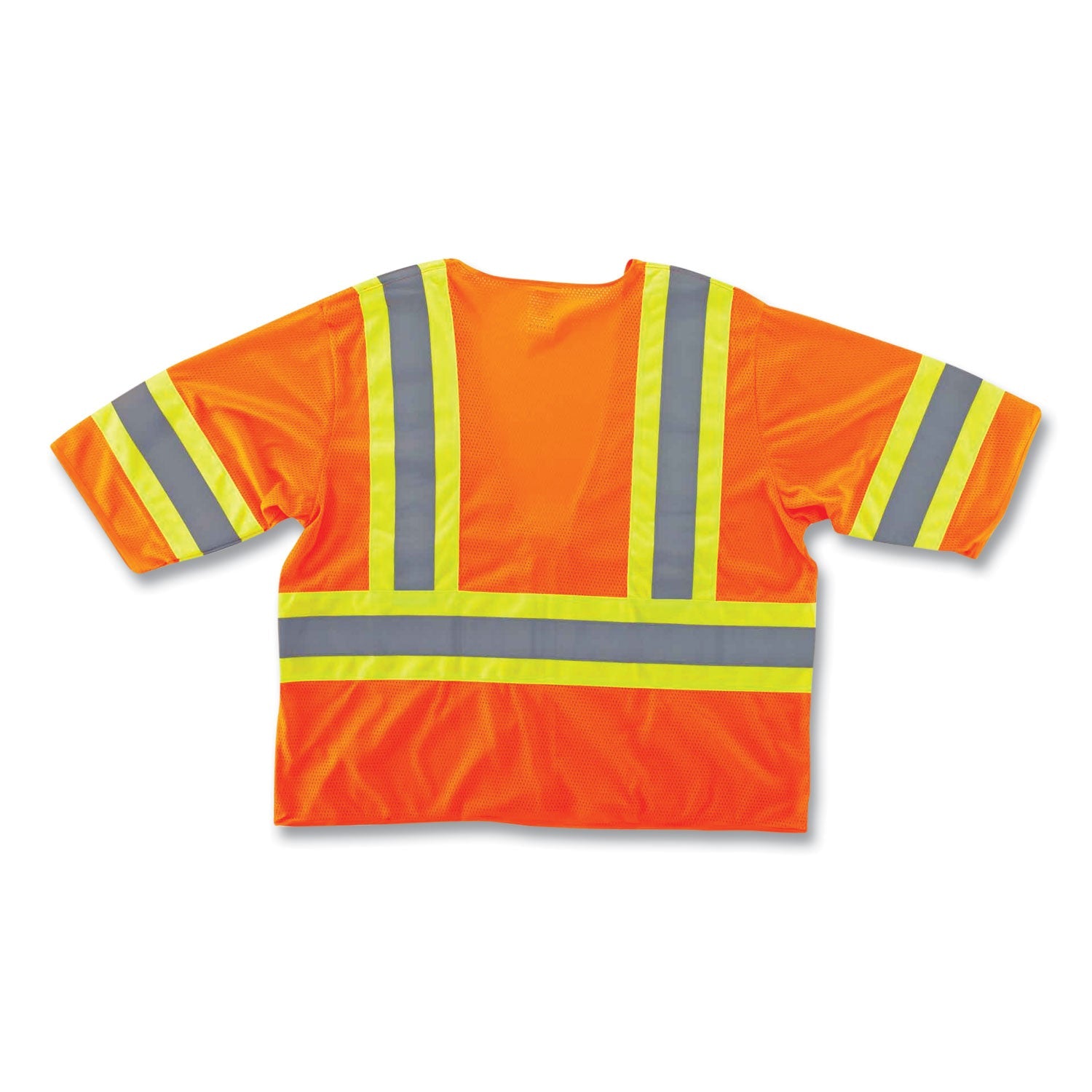 ergodyne® GloWear 8330Z Class 3 Two-Tone Zipper Vest, Polyester, 2X-Large/3X-Large, Orange
