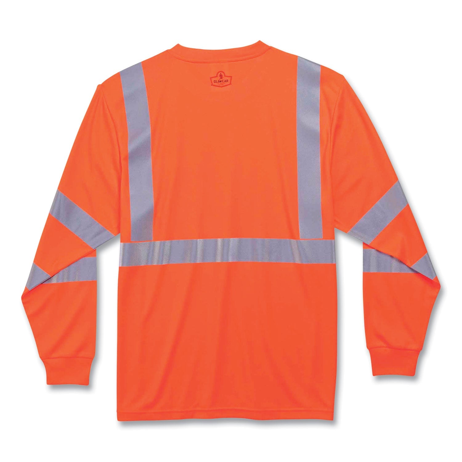 ergodyne® GloWear 8391 Class 3 Hi-Vis Long Sleeve Shirt, Polyester, Orange, 5X-Large