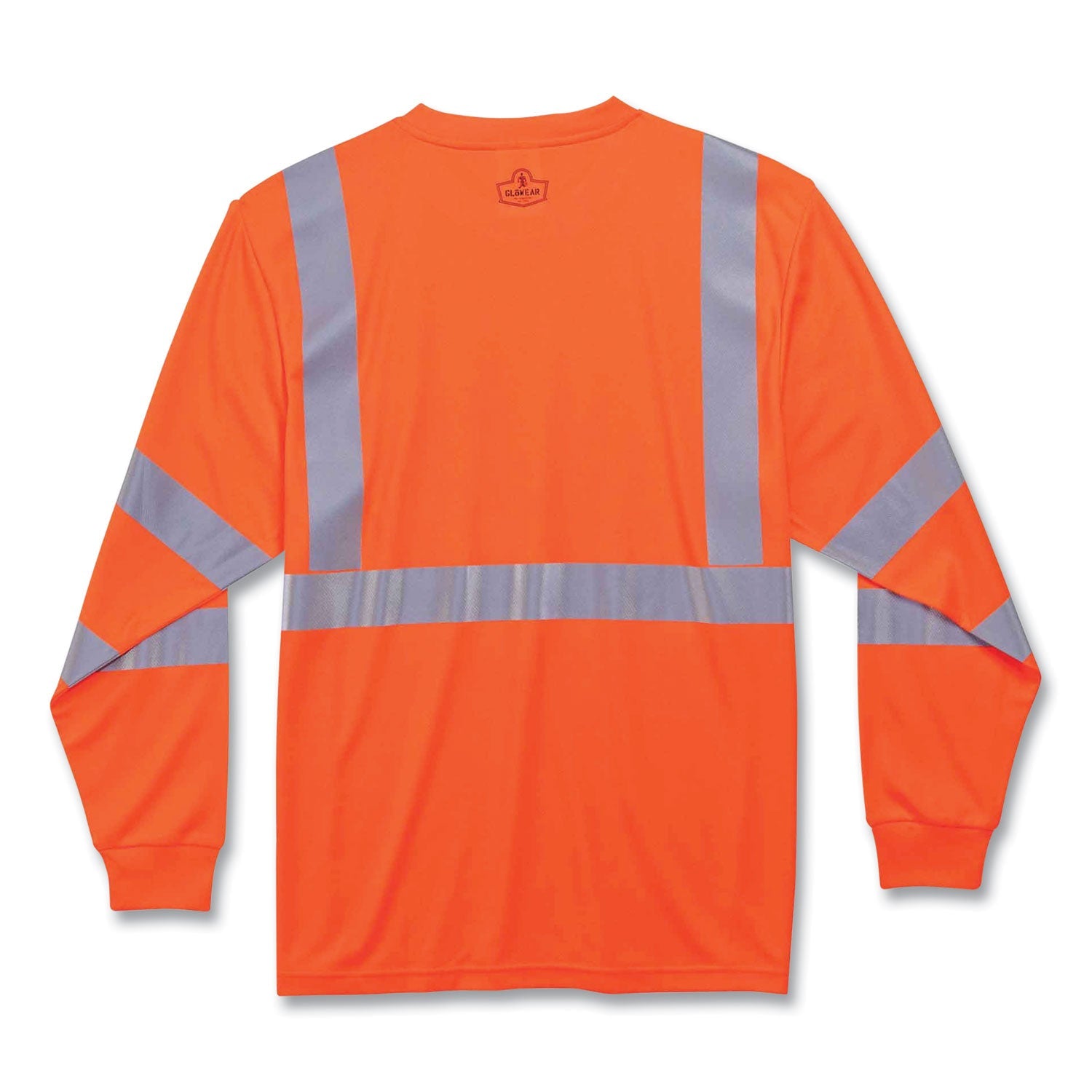 ergodyne® GloWear 8391 Class 3 Hi-Vis Long Sleeve Shirt, Polyester, Orange, 4X-Large