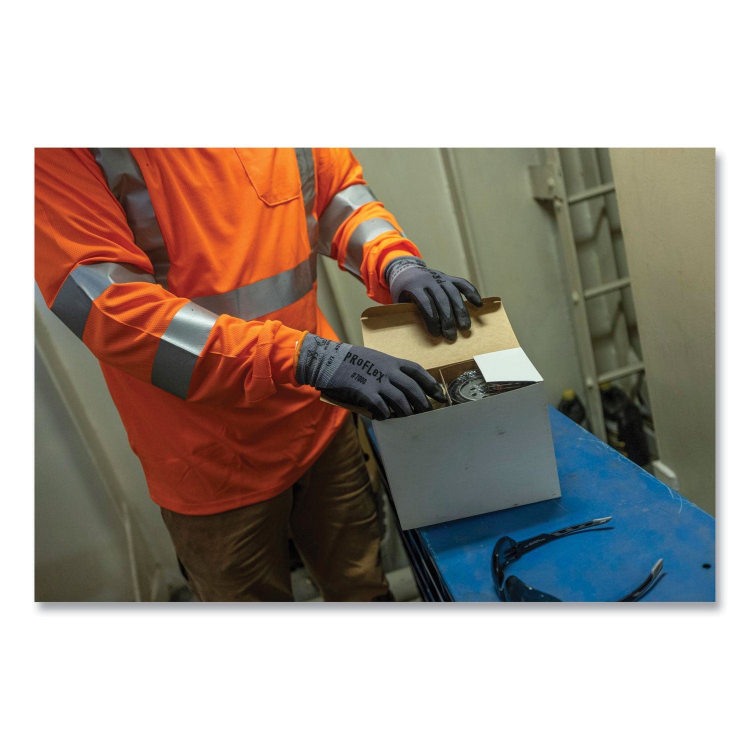 ergodyne® GloWear 8391 Class 3 Hi-Vis Long Sleeve Shirt, Polyester, Orange, 3X-Large