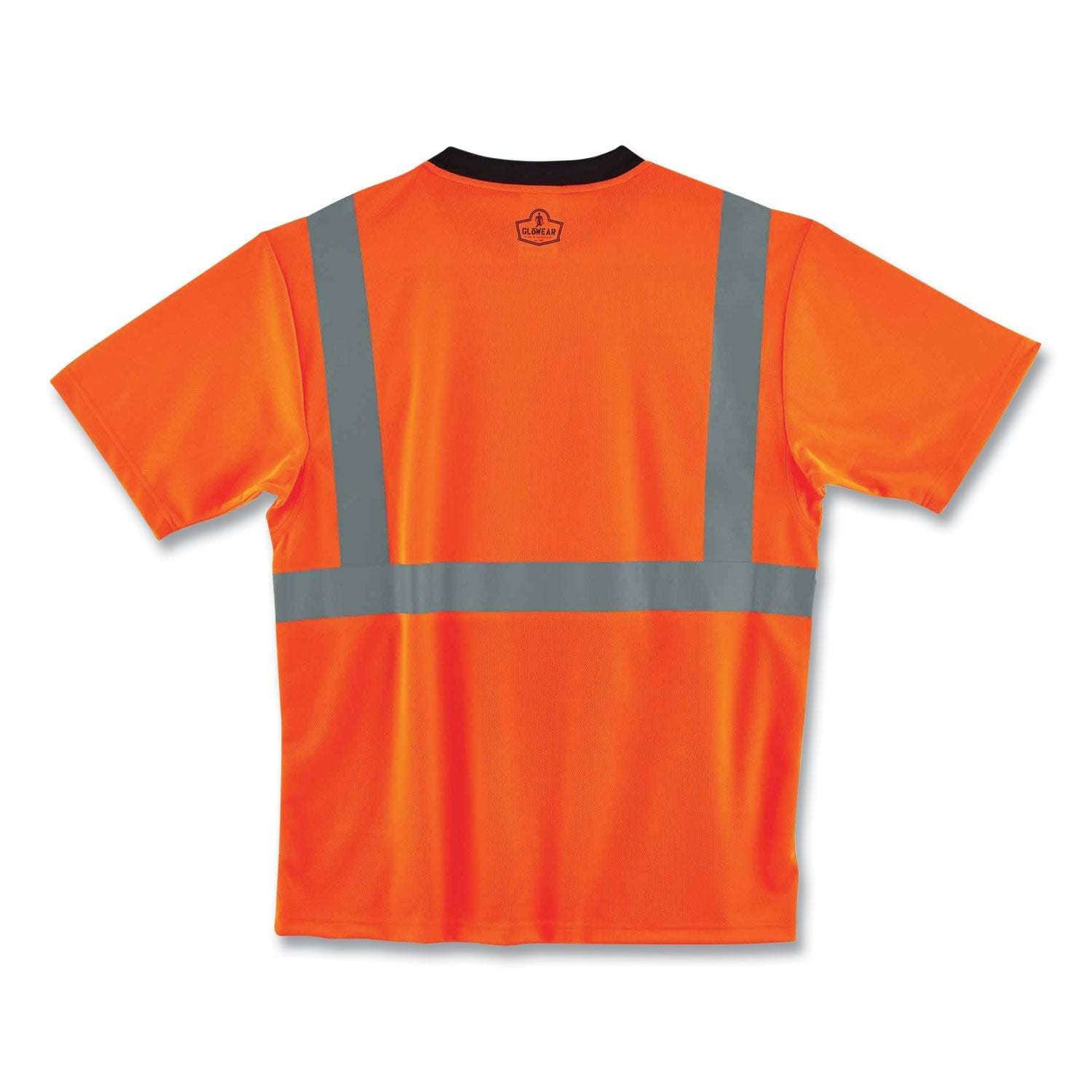 ergodyne® GloWear 8289BK Class 2 Hi-Vis T-Shirt with Black Bottom, Small, Orange