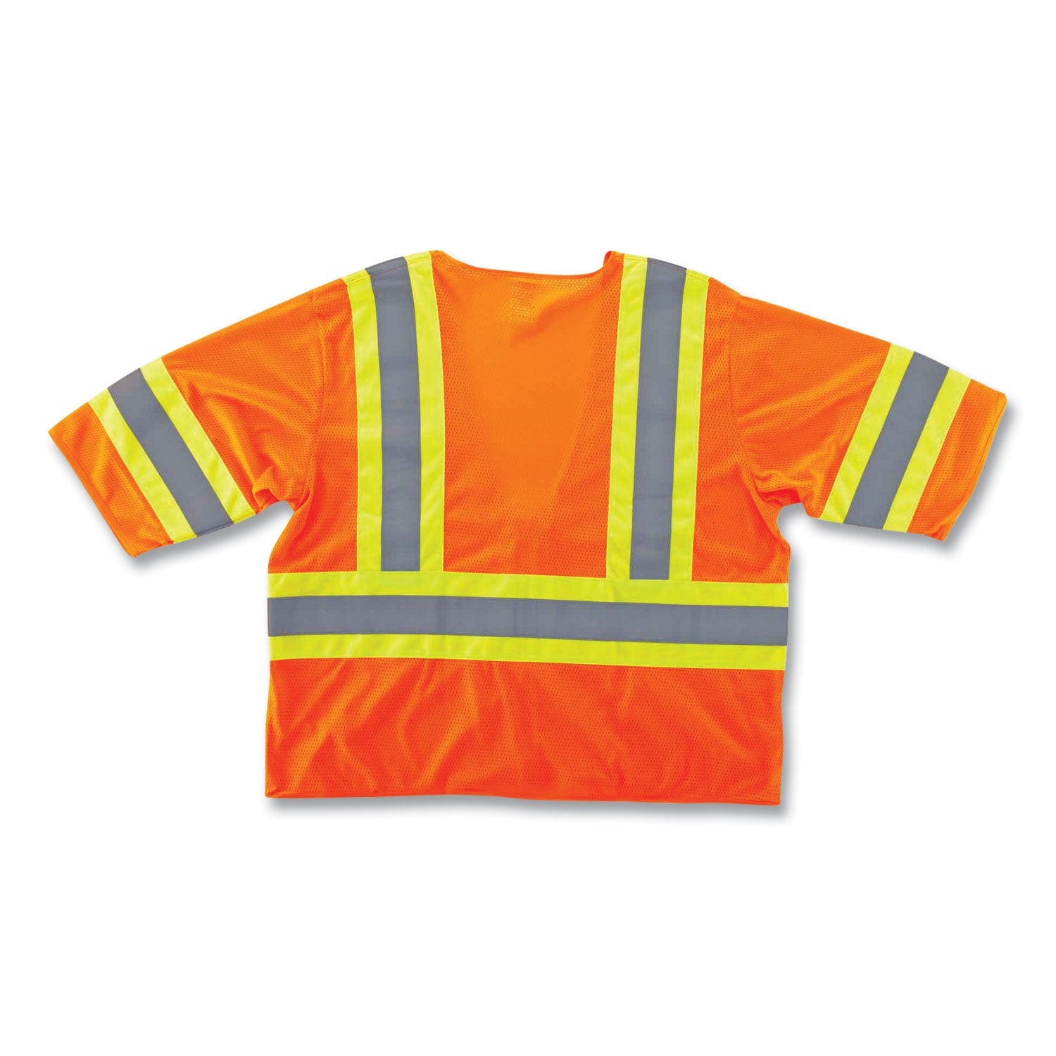 ergodyne® GloWear 8330Z Class 3 Two-Tone Zipper Vest, Polyester, 4X-Large/5X-Large, Orange