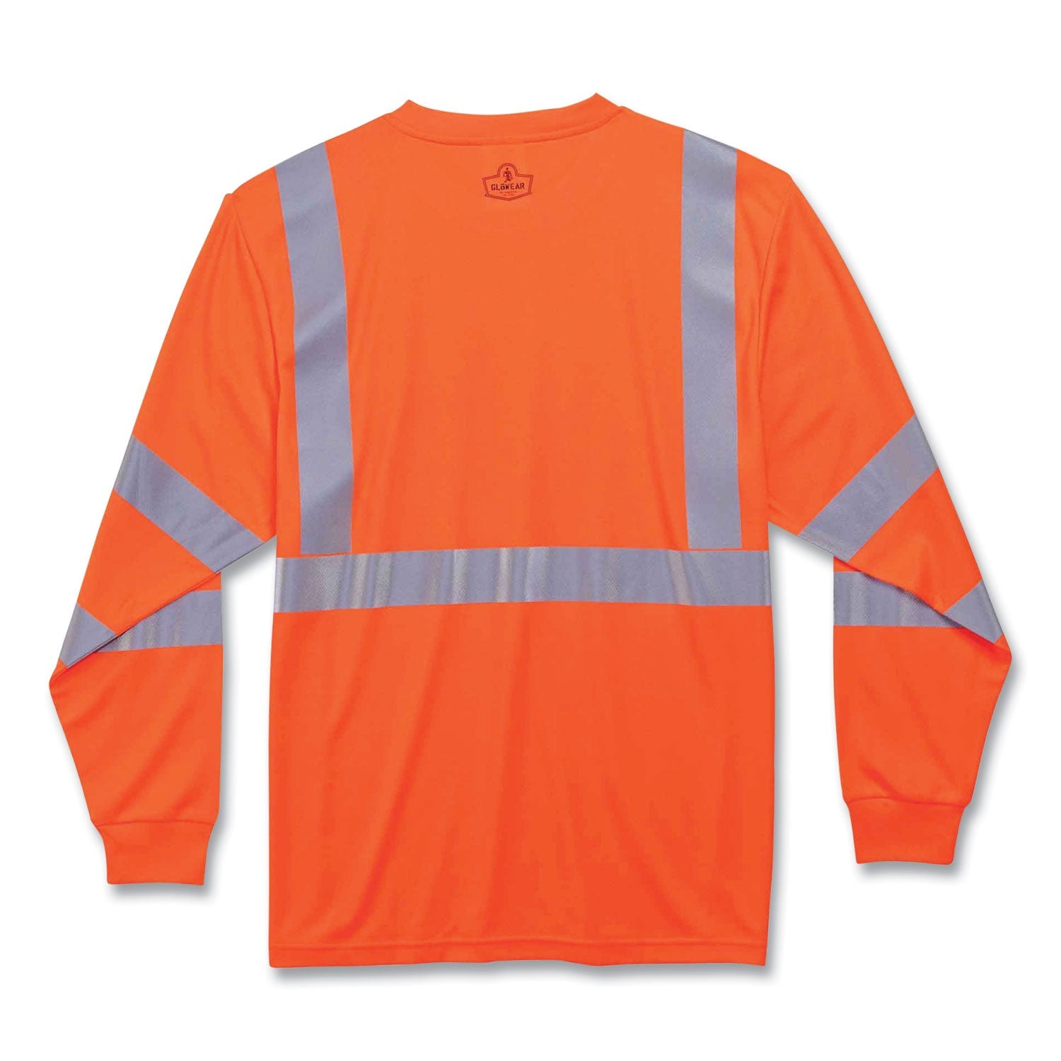 ergodyne® GloWear 8391 Class 3 Hi-Vis Long Sleeve Shirt, Polyester, Orange, 2X-Large