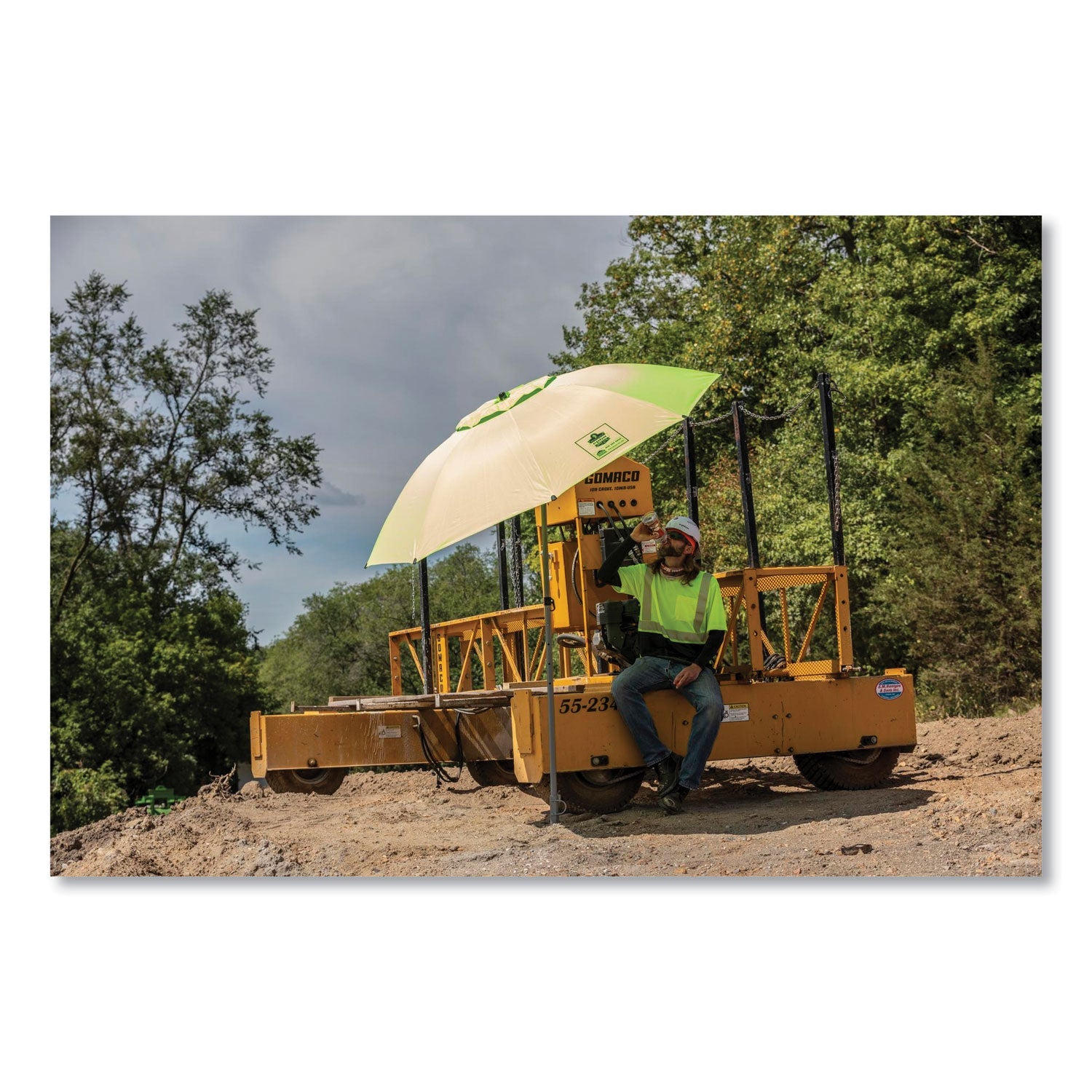 ergodyne® GloWear 8289BK Class 2 Hi-Vis T-Shirt with Black Bottom, 5X-Large, Lime