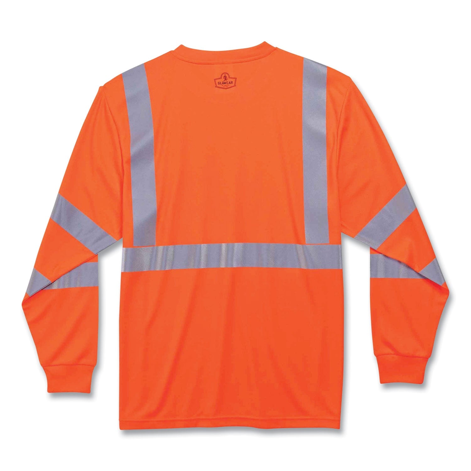 ergodyne® GloWear 8391 Class 3 Hi-Vis Long Sleeve Shirt, Polyester, Orange, 3X-Large