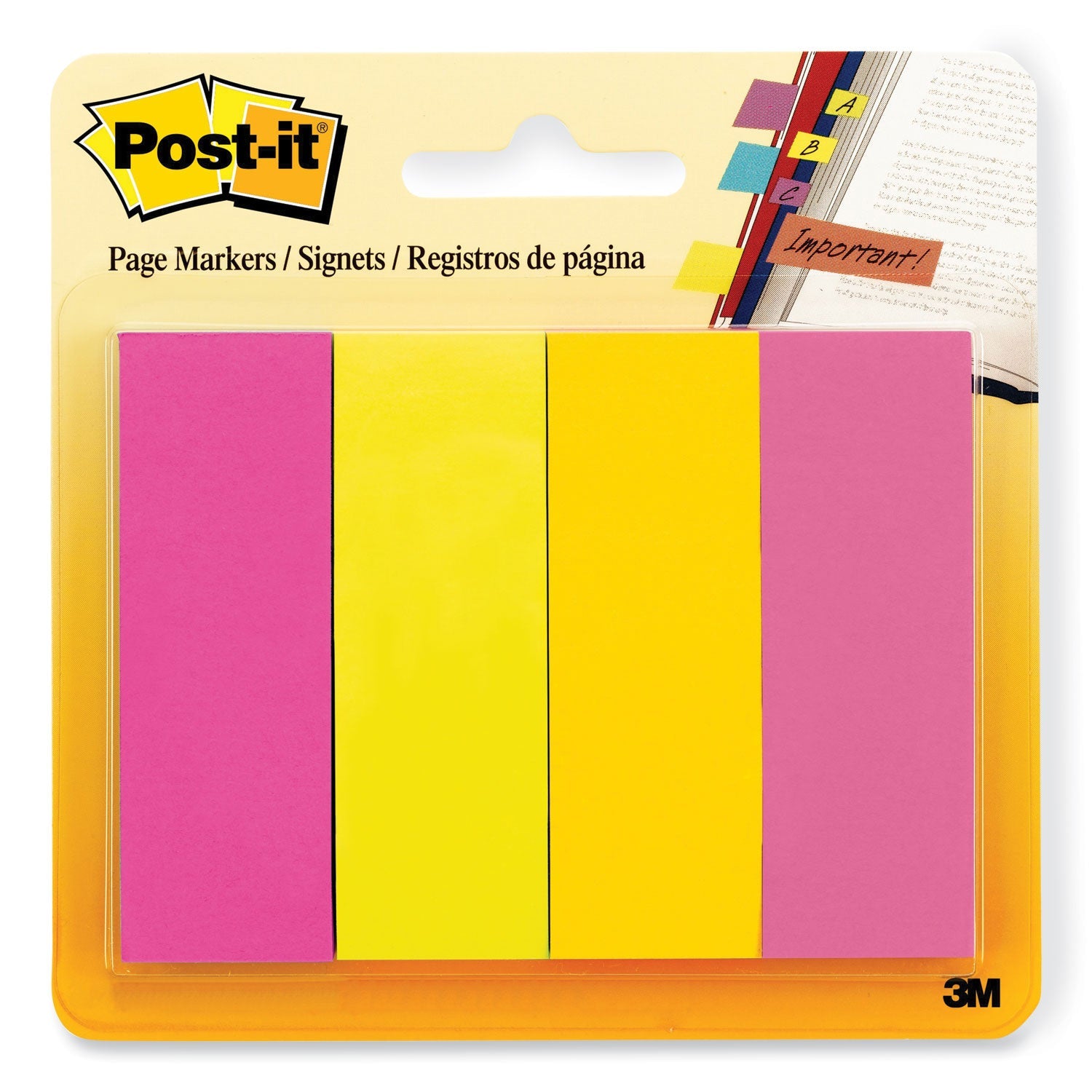 Page Flag Markers | Assorted Brights | 4-Pack