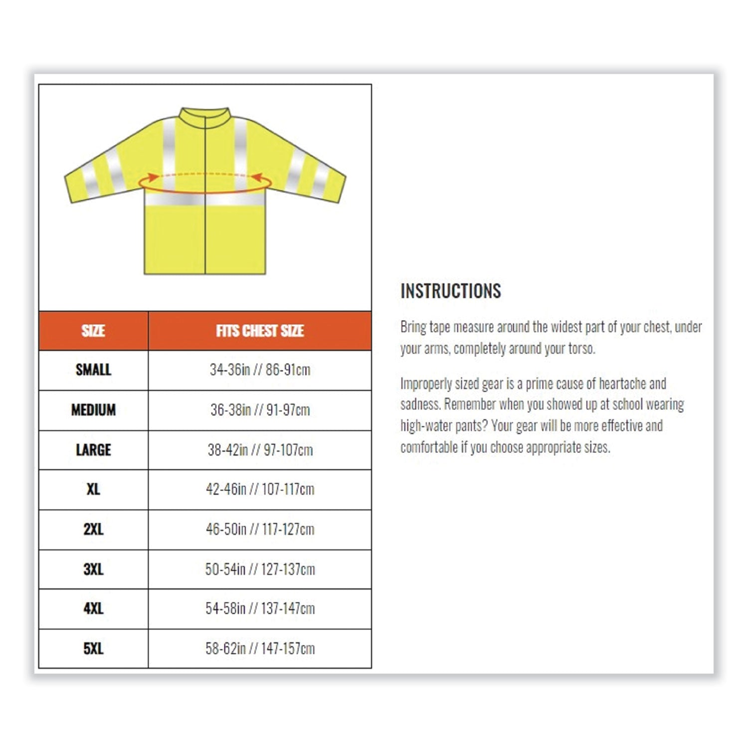 ergodyne® GloWear 8386 Class 3 Hi-Vis Outer Shell Jacket, Polyester, 3X-Large, Orange