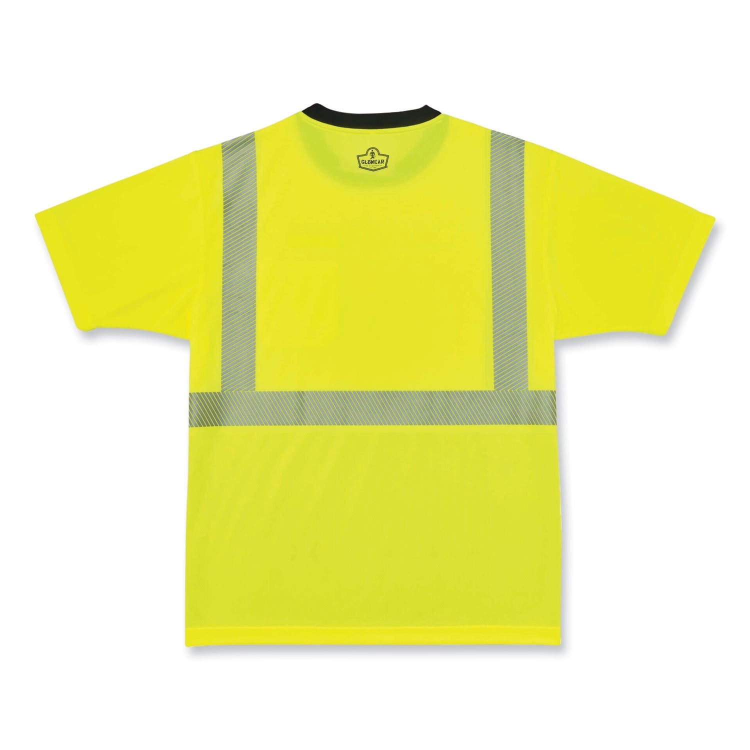 ergodyne® GloWear 8280BK Class 2 Performance T-Shirt with Black Bottom, Polyester, 3X-Large, Lime