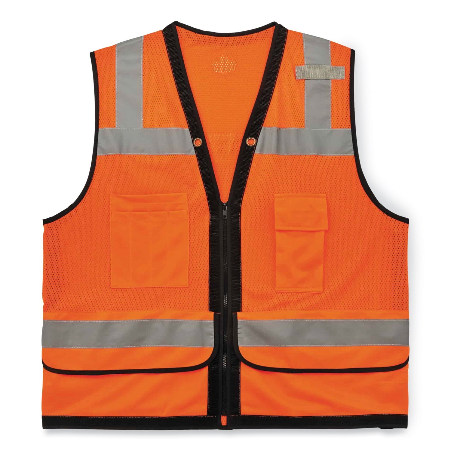ergodyne® GloWear 8253HDZ Class 2 Heavy-Duty Mesh Surveyors Vest, Polyester, Small/Medium, Orange