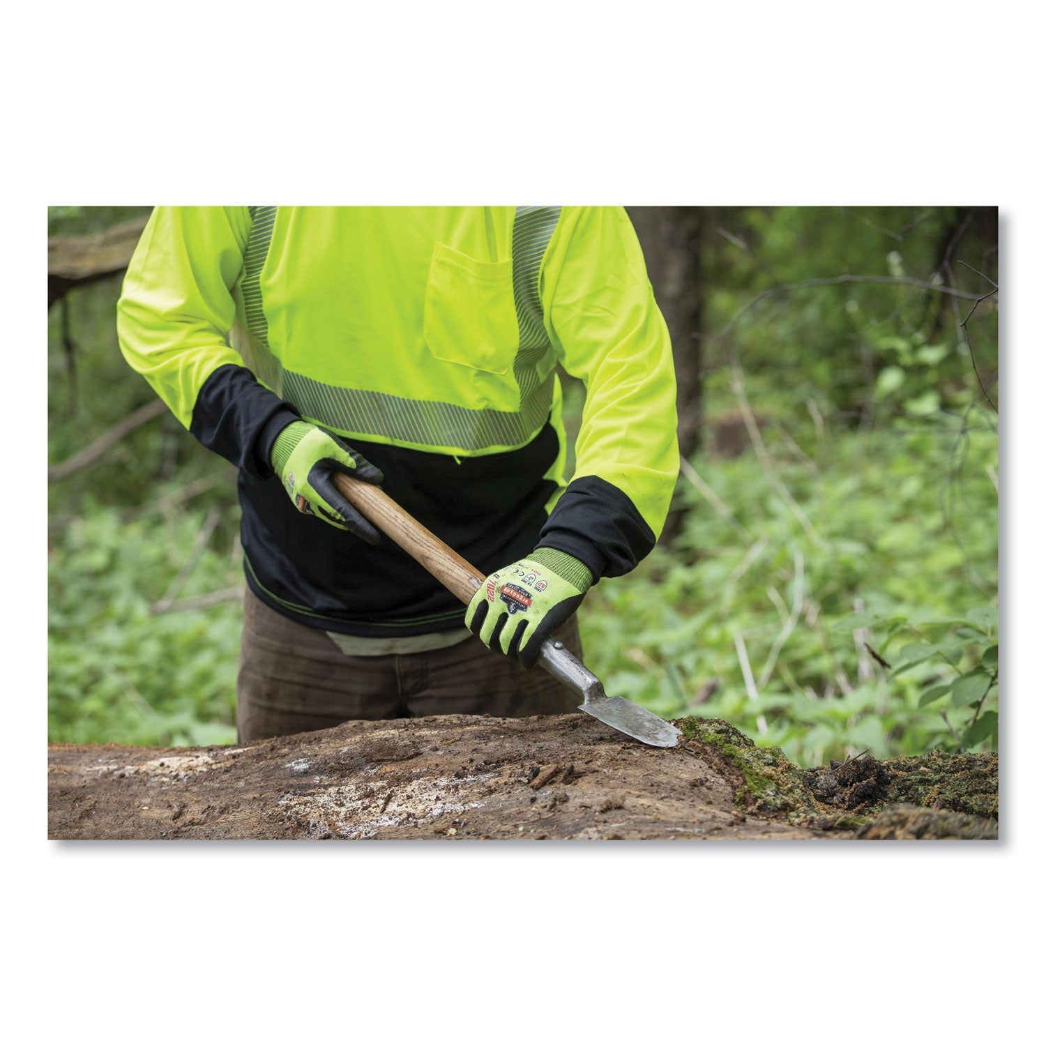 ergodyne® GloWear 8281BK Class 2 Long Sleeve Shirt with Black Bottom, Polyester, 5X-Large, Lime