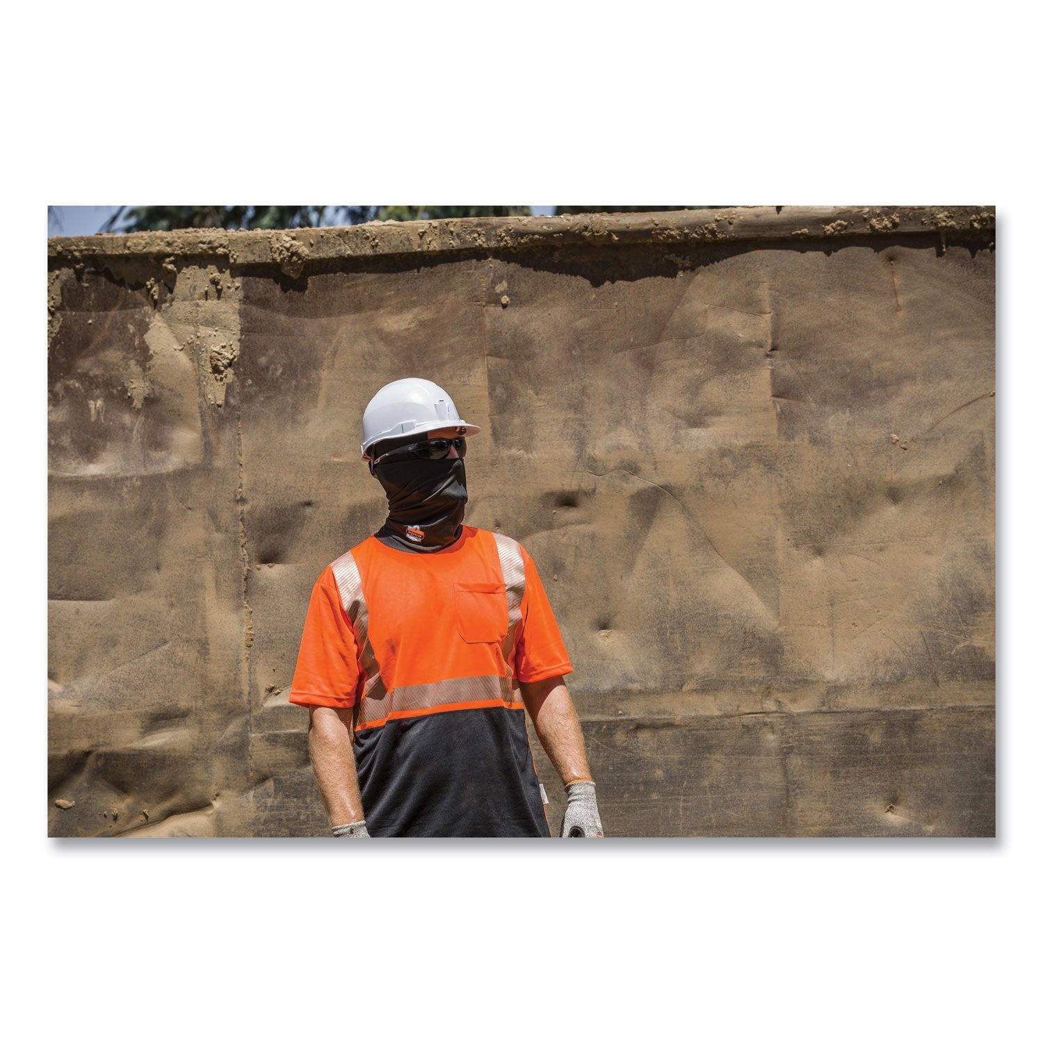 ergodyne® GloWear 8280BK Class 2 Performance T-Shirt with Black Bottom, Polyester, 4X-Large, Orange