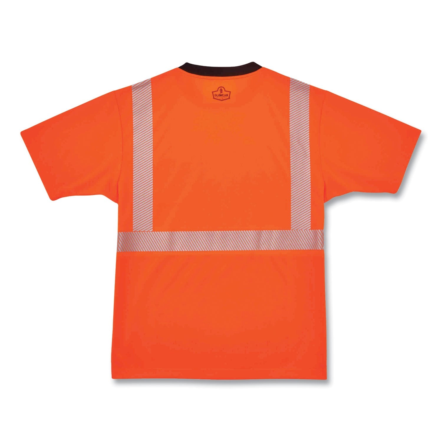 ergodyne® GloWear 8280BK Class 2 Performance T-Shirt with Black Bottom, Polyester, 5X-Large, Orange