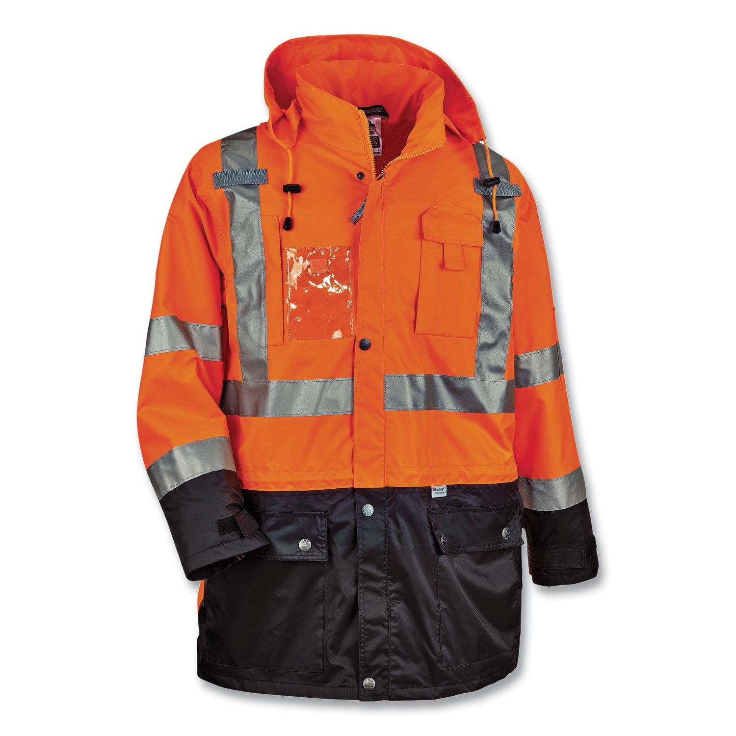 ergodyne® GloWear 8386 Class 3 Hi-Vis Outer Shell Jacket, Polyester, 4X-Large, Orange