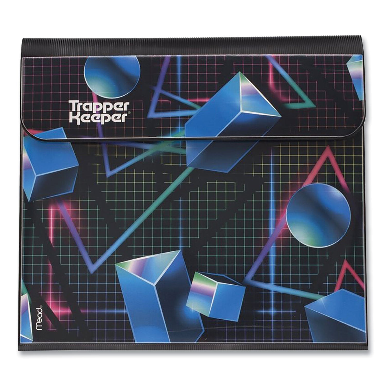 Mead® Trapper Keeper 3-Ring Pocket Binder, 1" Capacity, 11.25 x 12.19, Shapes