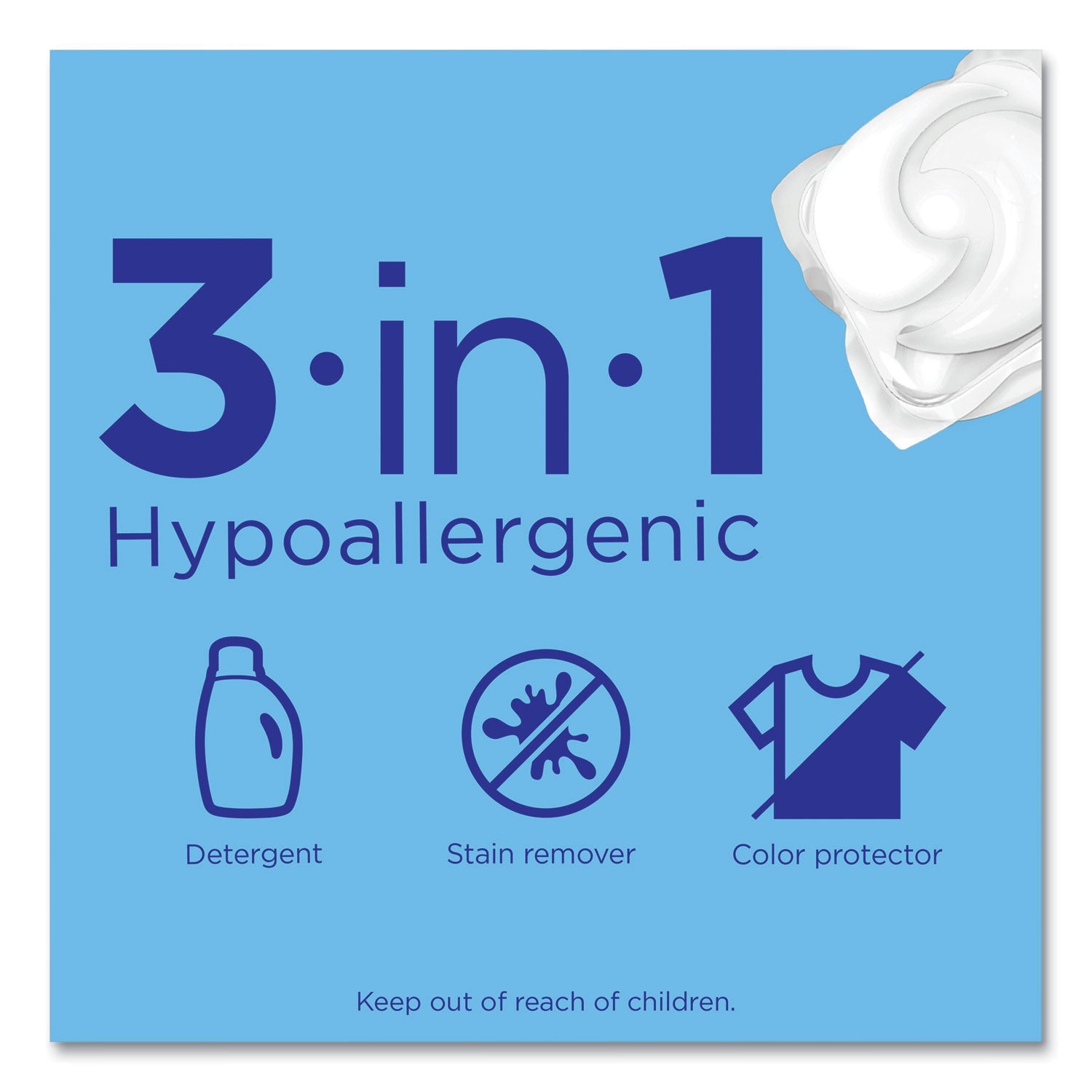 Tide® PODS, Free and Gentle, Unscented, 112 Pods/Pack