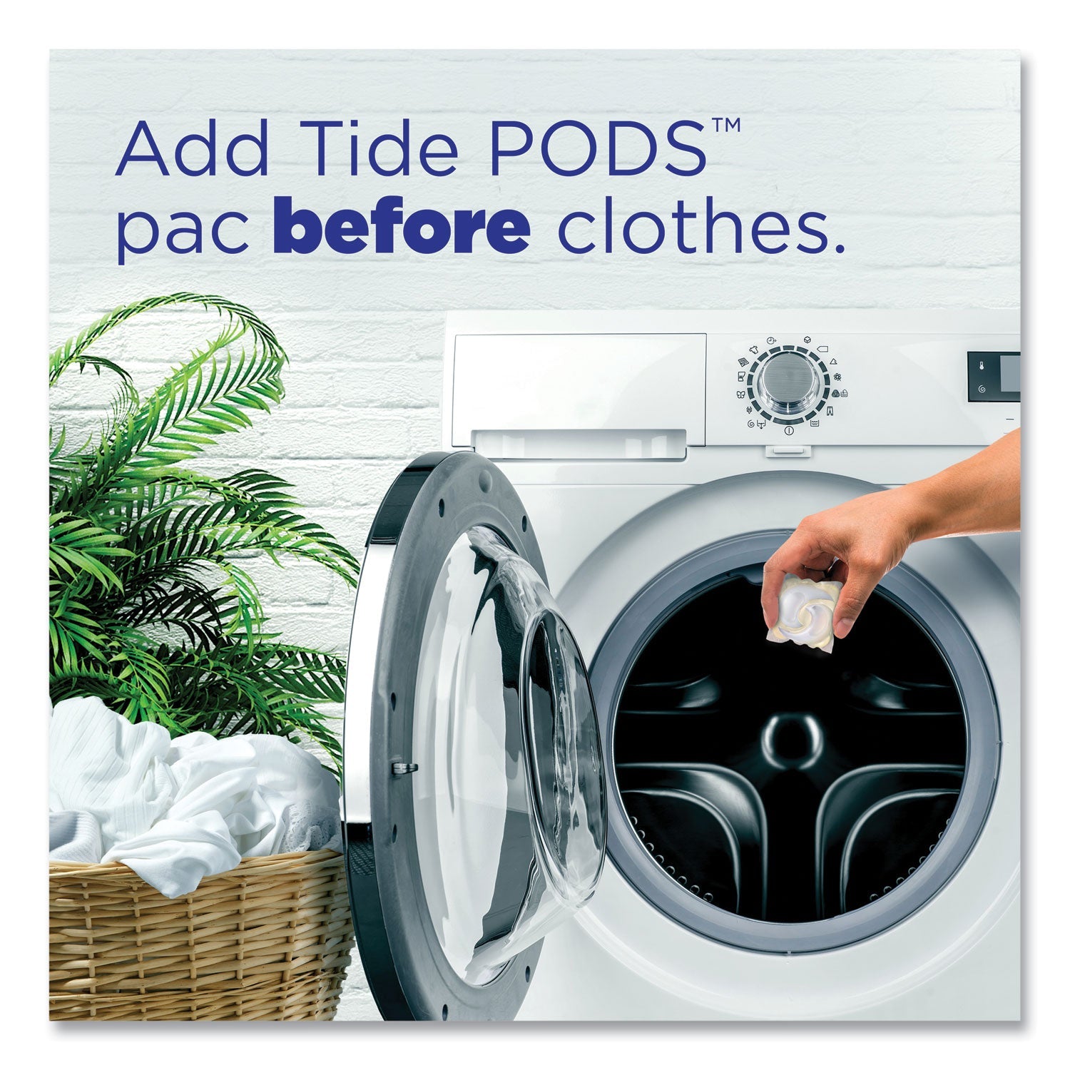 Tide® PODS, Free and Gentle, Unscented, 112 Pods/Pack