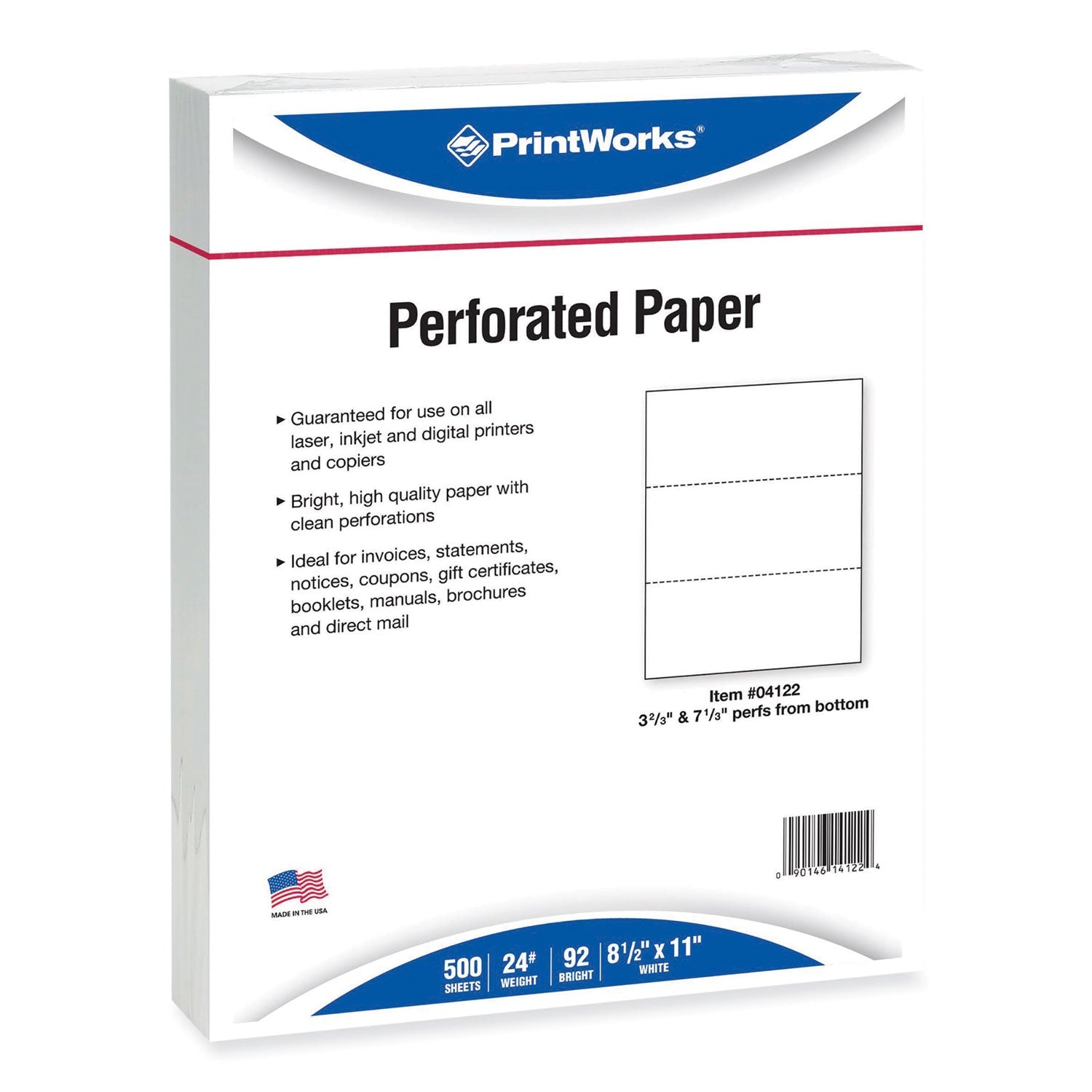 PrintWorks Professional Perforated Paper | 24 lb