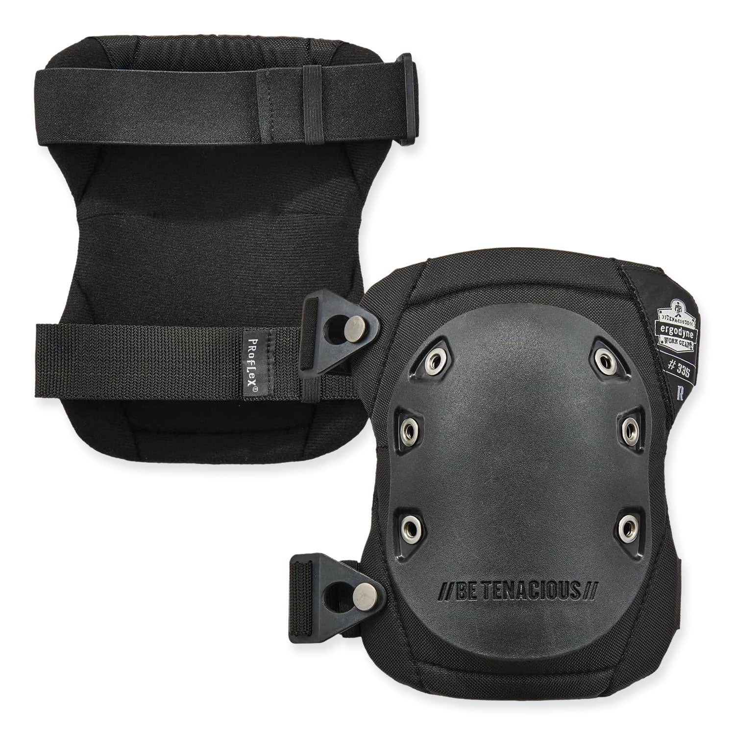 Slip-Resistant Knee Pads | ProFlex 335 Black Cap