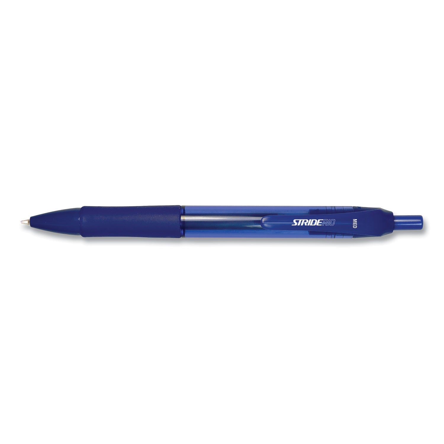 Stride StrideRio Gel Pen, Retractable, Medium 0.7 mm, Blue Ink, Translucent Blue Barrel, 12/Box - Bloom Skins