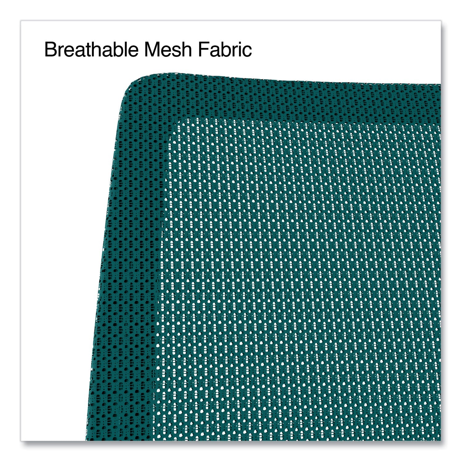 Union & Scale™ Essentials Mesh Back Fabric Task Chair with Arms, Supports Up to 275 lb, Teal Fabric Seat/Mesh Back, Black Base