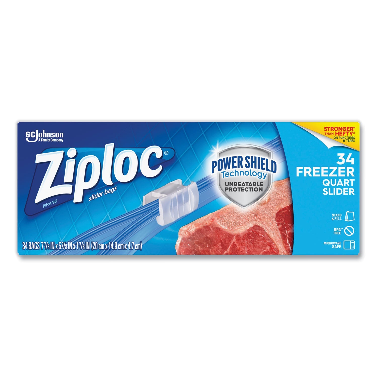 Slider Freezer Bags | Ziploc® 32oz 34-Count