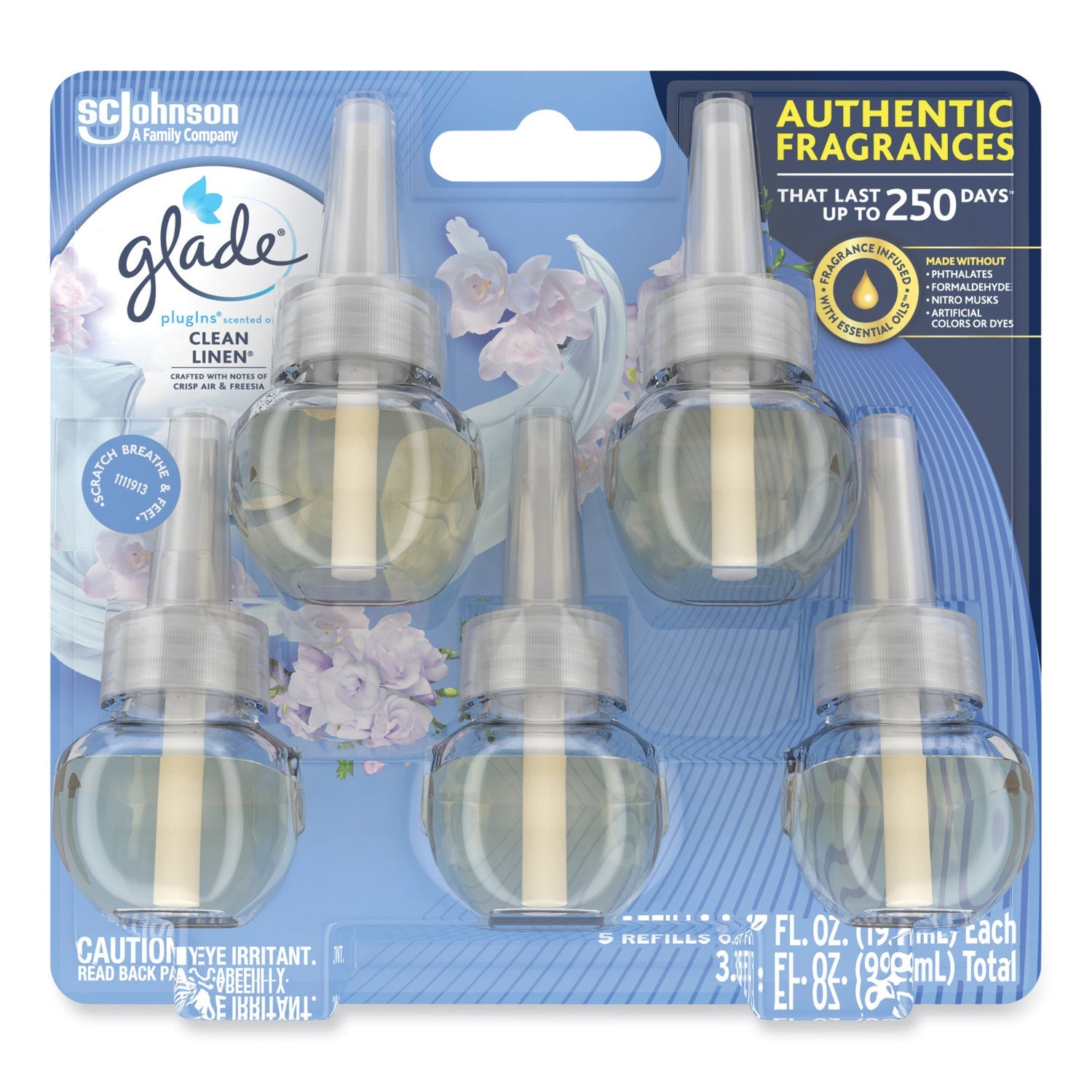 Scented Oil Refill | Glade® Plugins Clean Linen 5-Pk