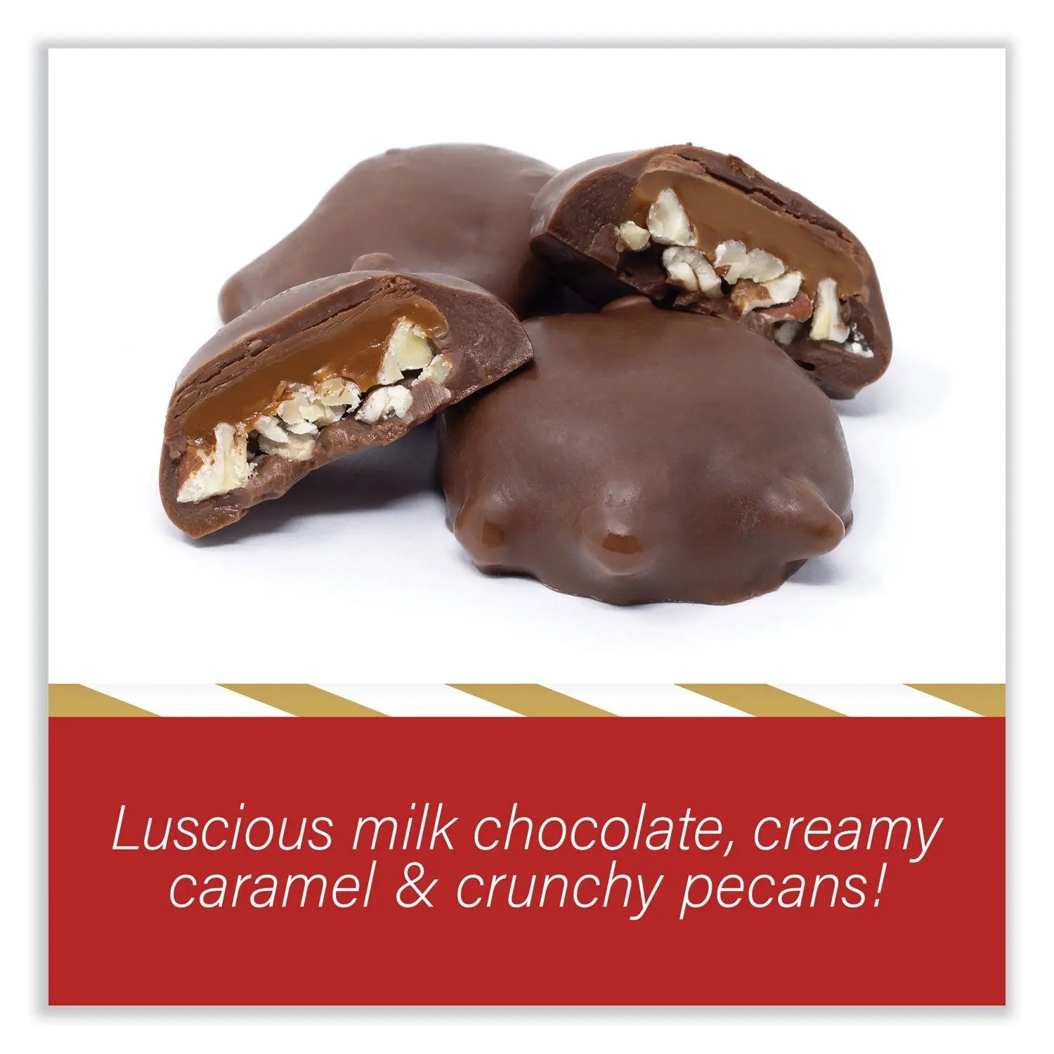 DeMet's Original Turtle Bites, Original Pecan, 1 lb, 1.5 oz Bag