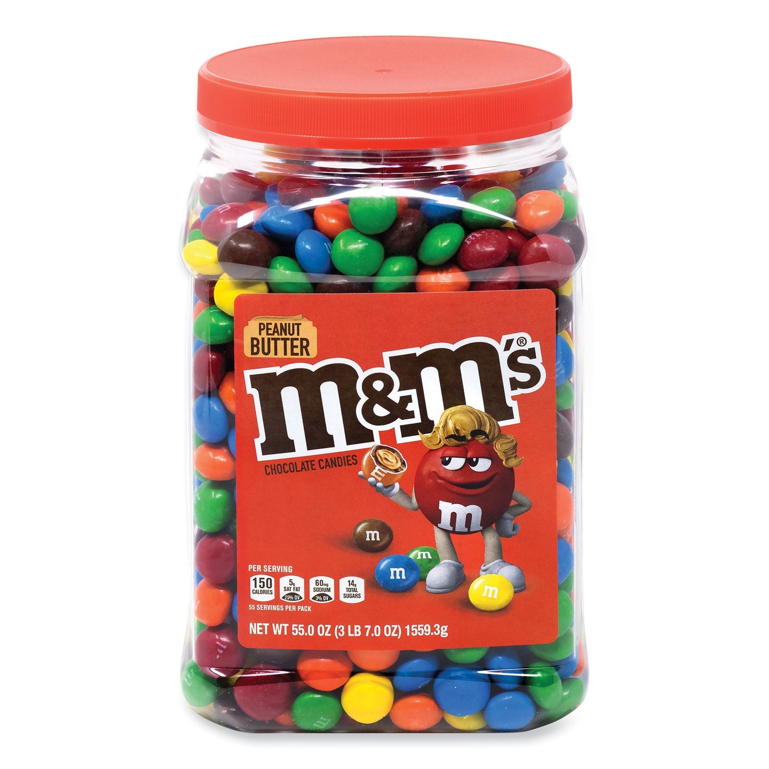 M & M's® Peanut Butter Milk Chocolate Candy Jar, 55 oz Jar - Bloom Skins