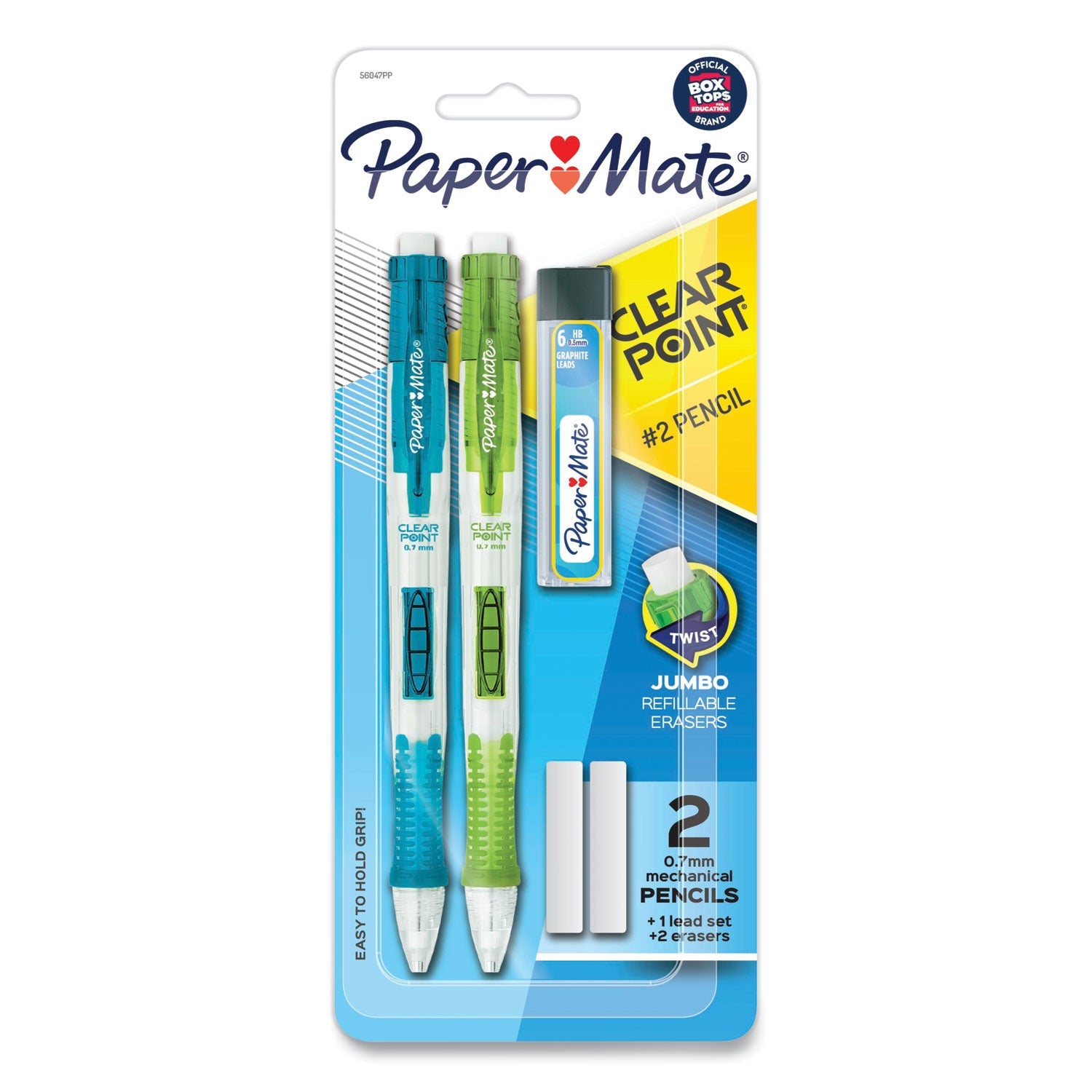Clear Point Mechanical Pencils | 0.7mm, 2/Pack