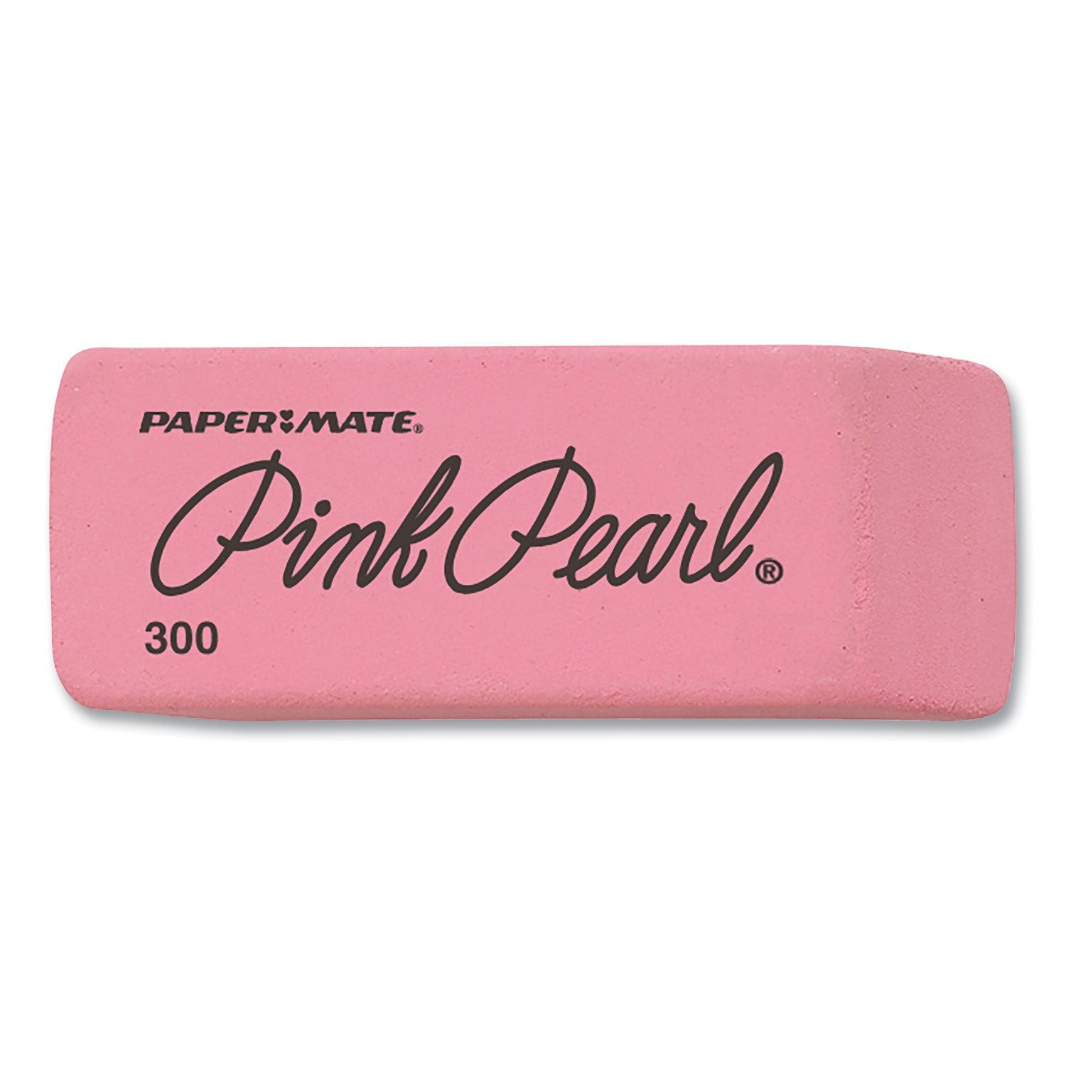 Paper Mate® Pink Pearl Eraser, For Pencil Marks, Rectangular Block, Medium, Pink, 3/pack