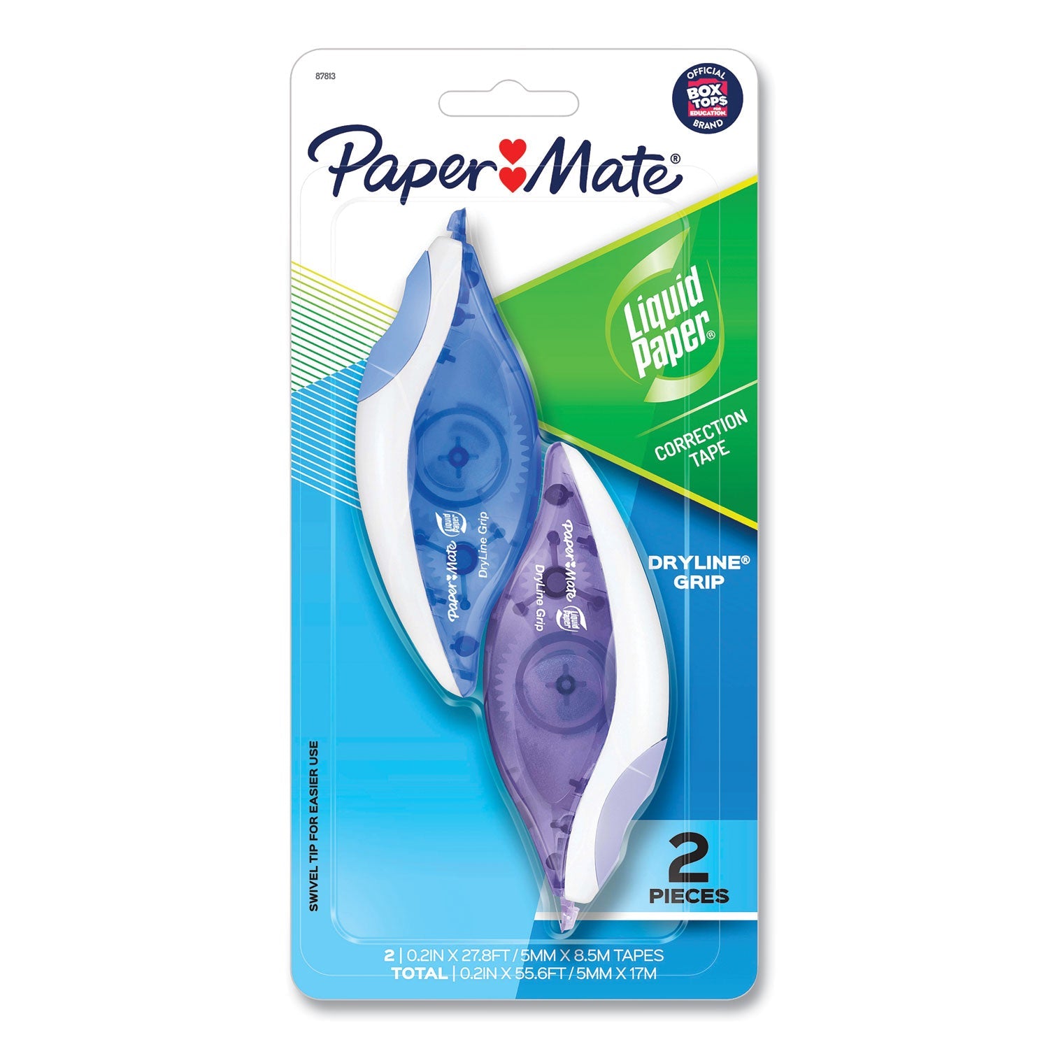 DryLine Grip Correction Tape | 2/Pack, Liquid Paper®