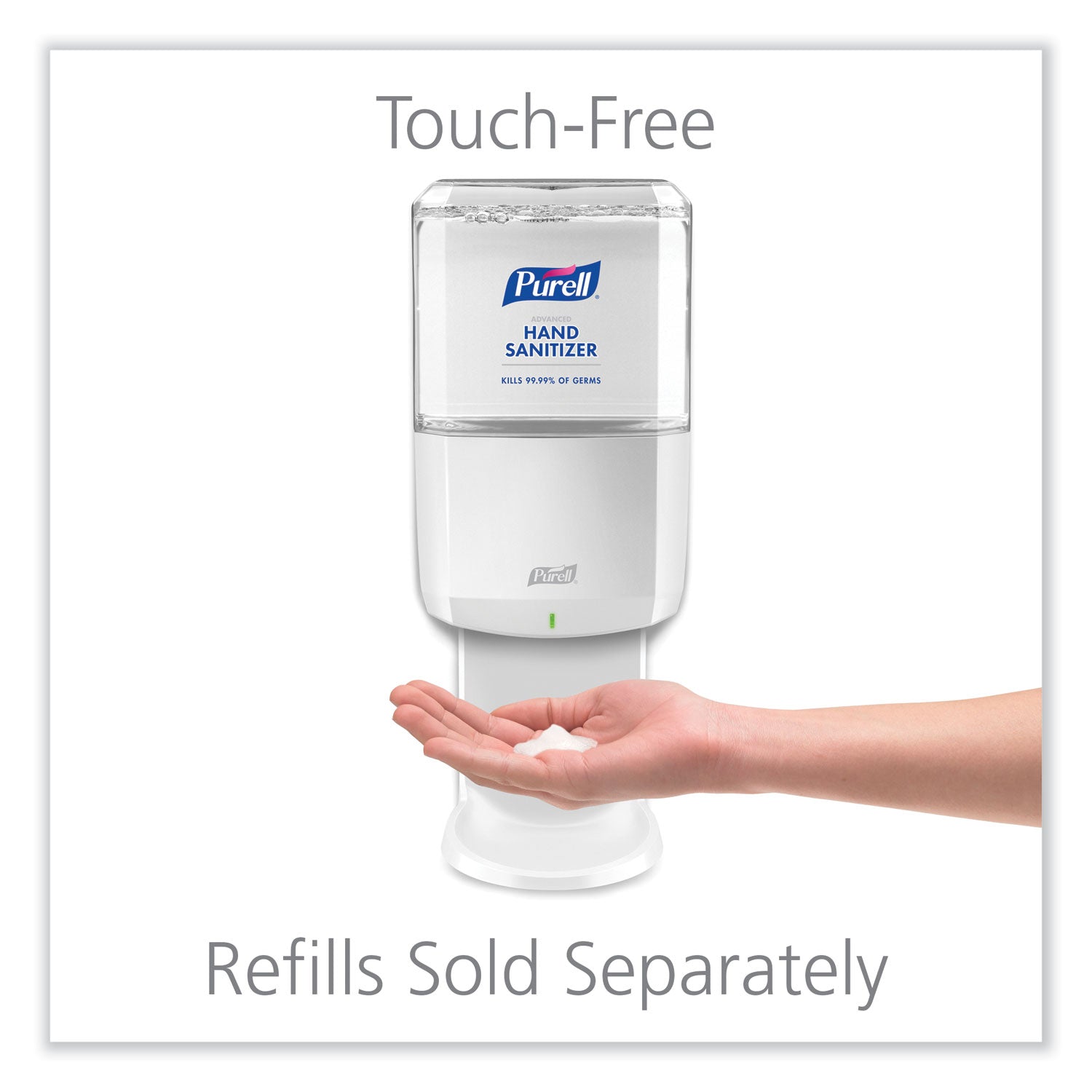 PURELL® Es6 Touch Free Hand Sanitizer Dispenser, 1,200 Ml, 5.25 X 8.56 X 12.13, White