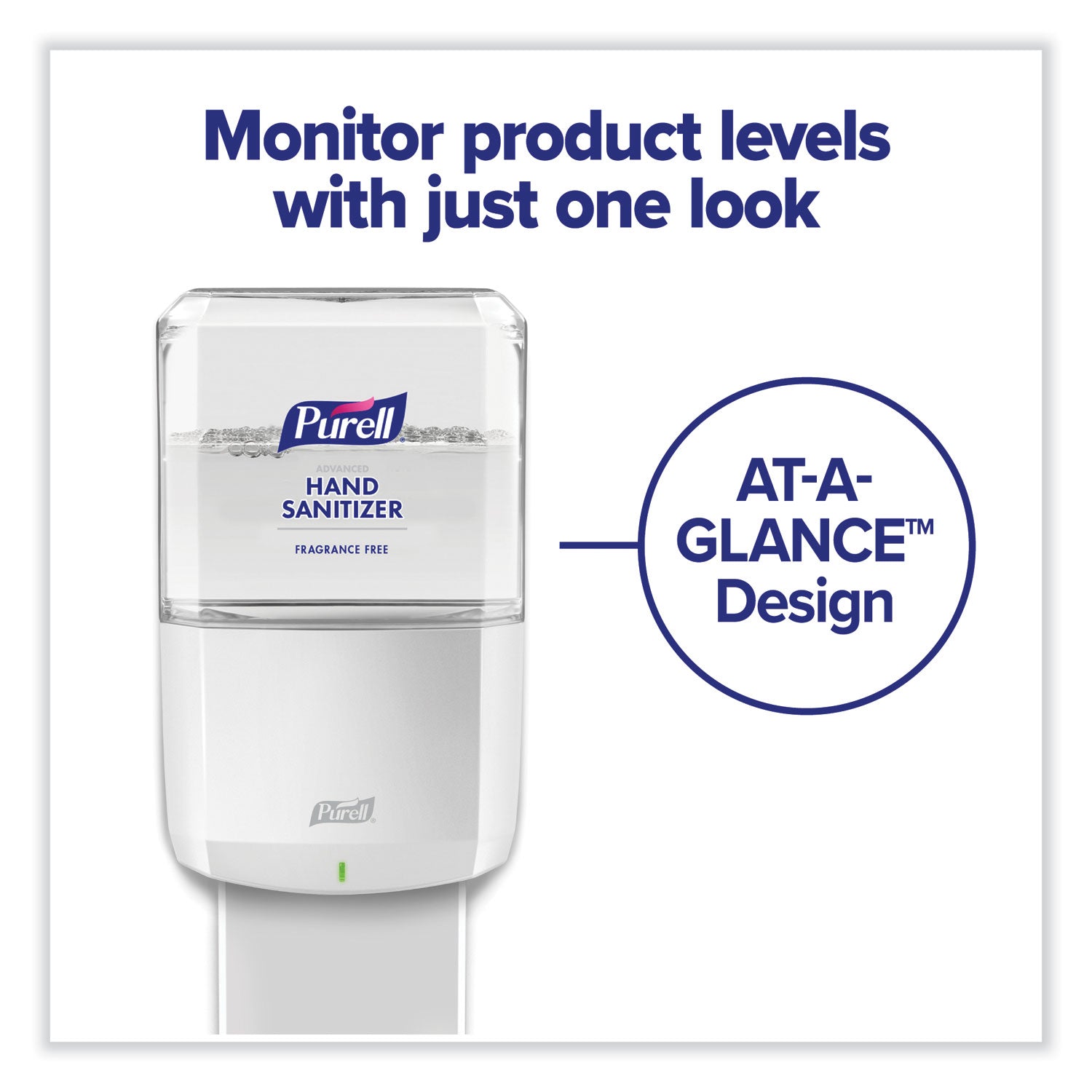 PURELL® Es6 Touch Free Hand Sanitizer Dispenser, 1,200 Ml, 5.25 X 8.56 X 12.13, White