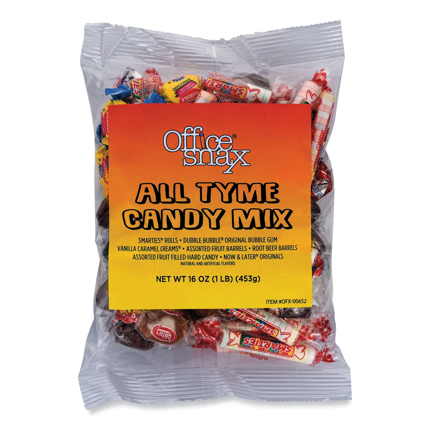 Office Snax® Candy Assortments, All Tyme Candy Mix, 1 lb Bag