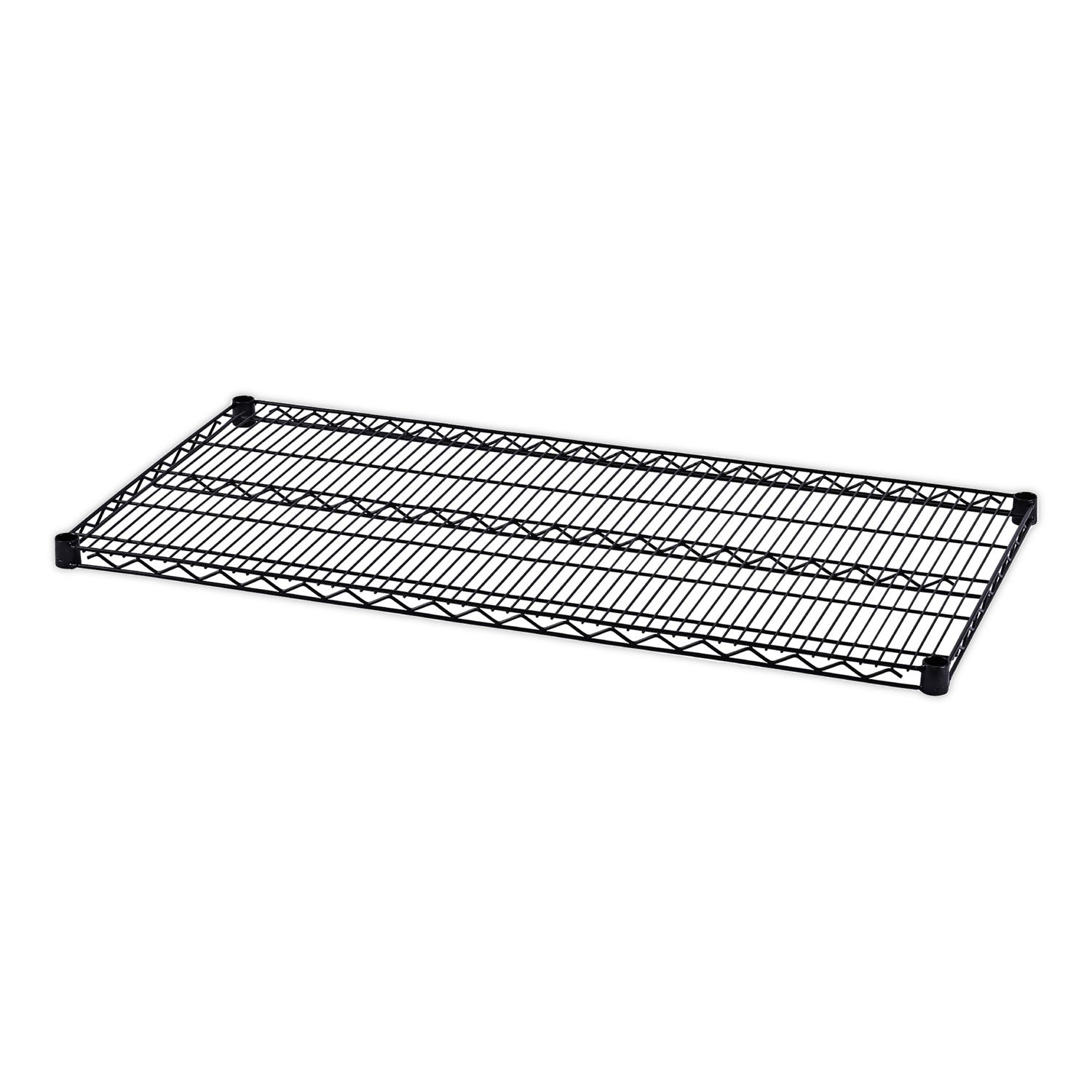 Alera® Industrial Wire Shelving Extra Wire Shelves, 48w X 24d, Black, 2 Shelves/carton