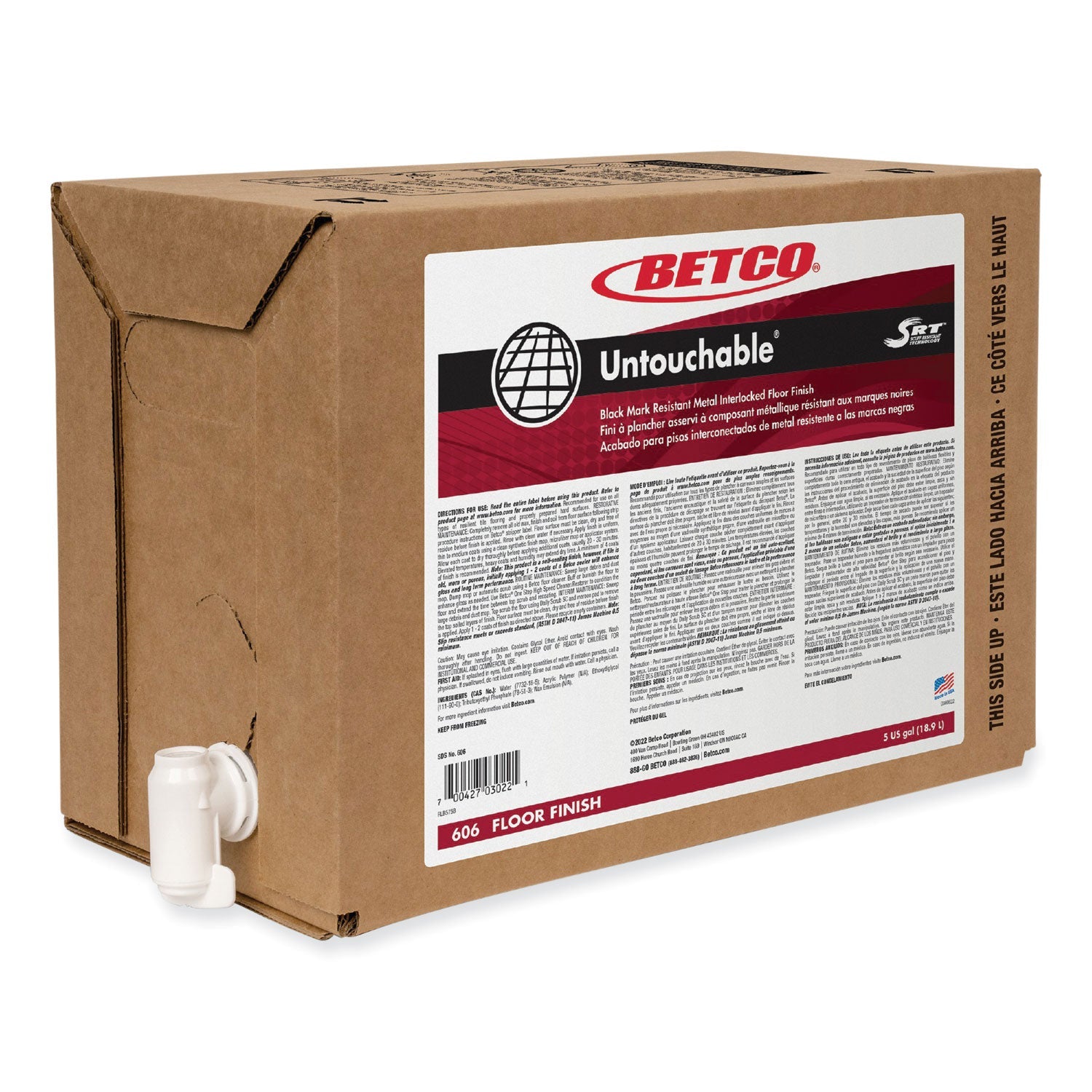 Untouchable Floor Finish | Betco® 5 Gal | SRT