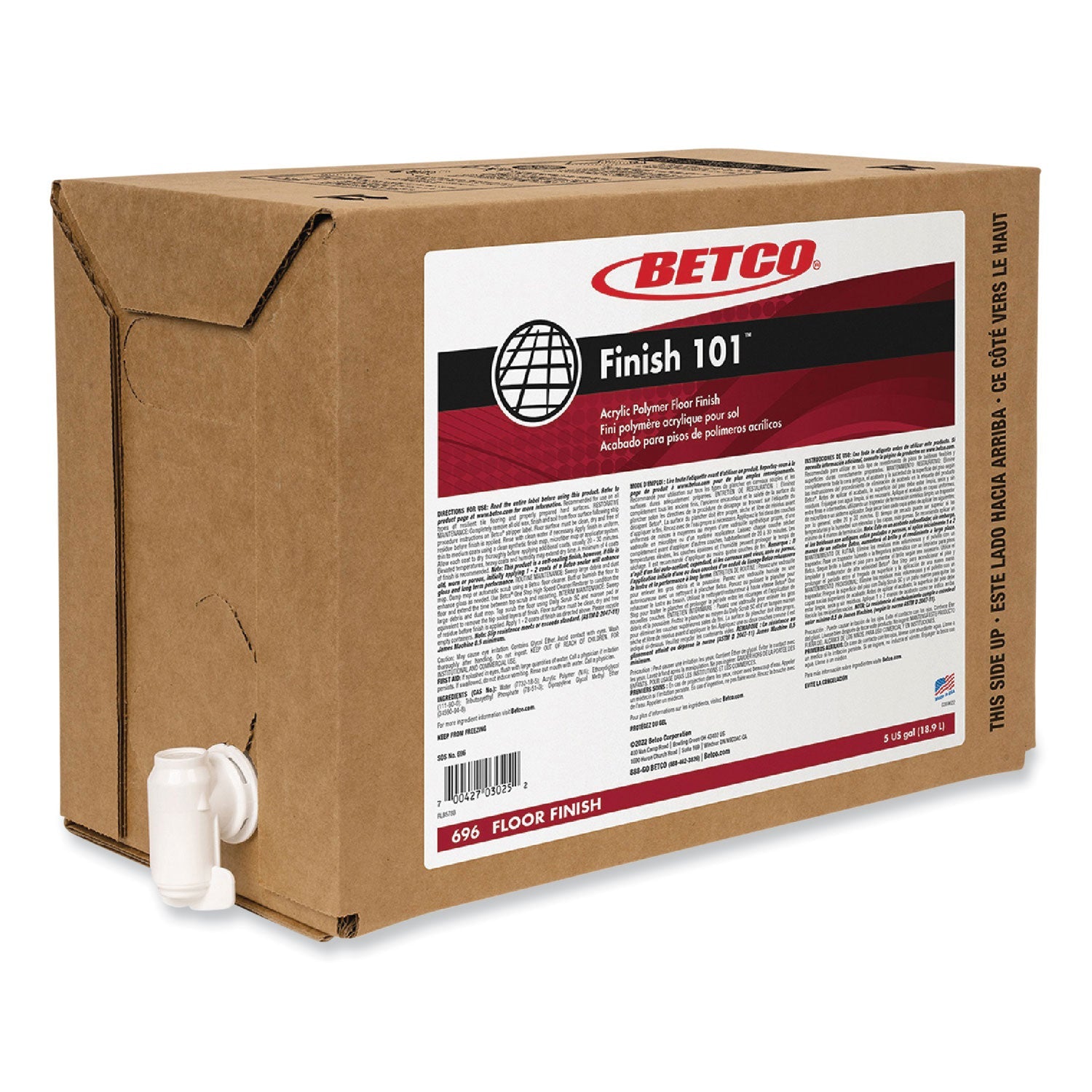 Finish 101 Floor Finish | Betco® | 5gal Bag-in-Bx