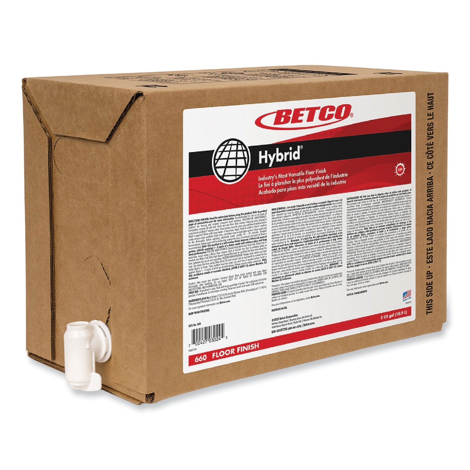 Hybrid Floor Finish | Betco® | 5 gal Bag-in-Box
