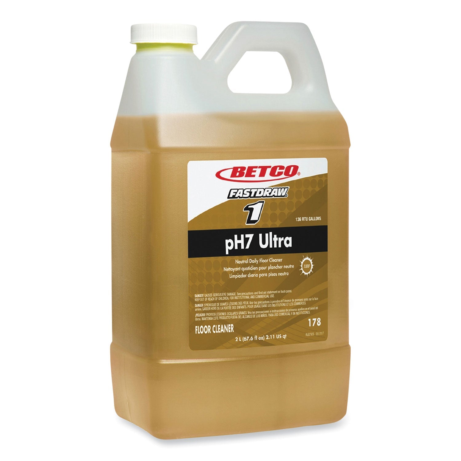 pH7 Ultra Neutral Cleaner | Betco® Lemon | 2 L