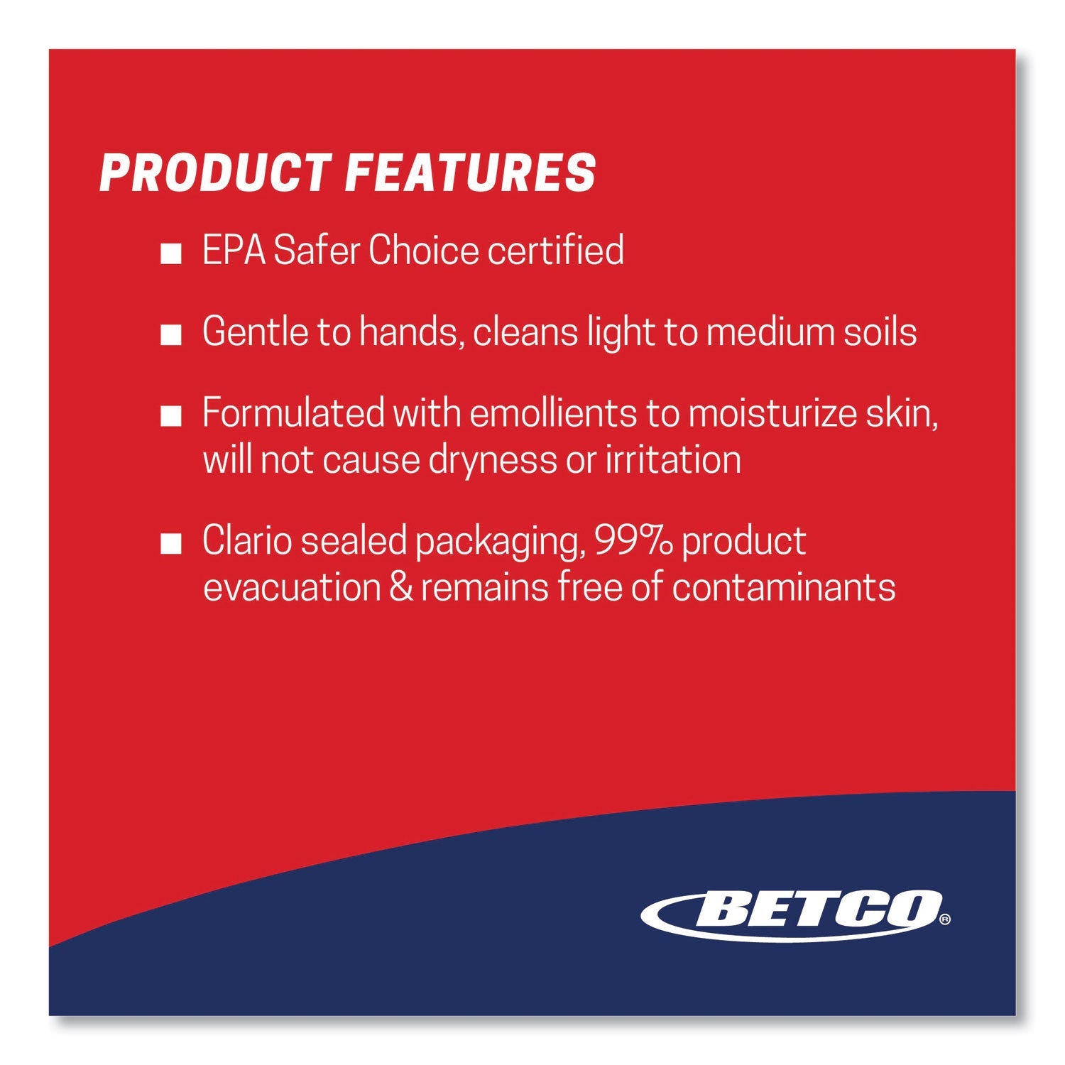 Betco® Green Earth Foaming Skin Cleanser Refill, Fresh Meadow Scent, 1,000 mL, 6/Carton