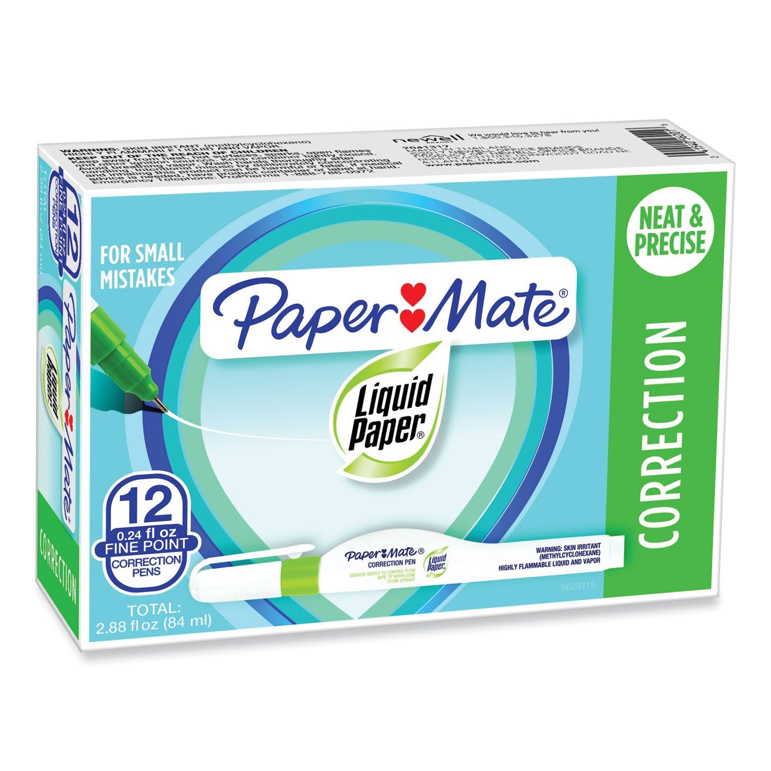 Paper Mate Liquid Paper Correction Pen | White
