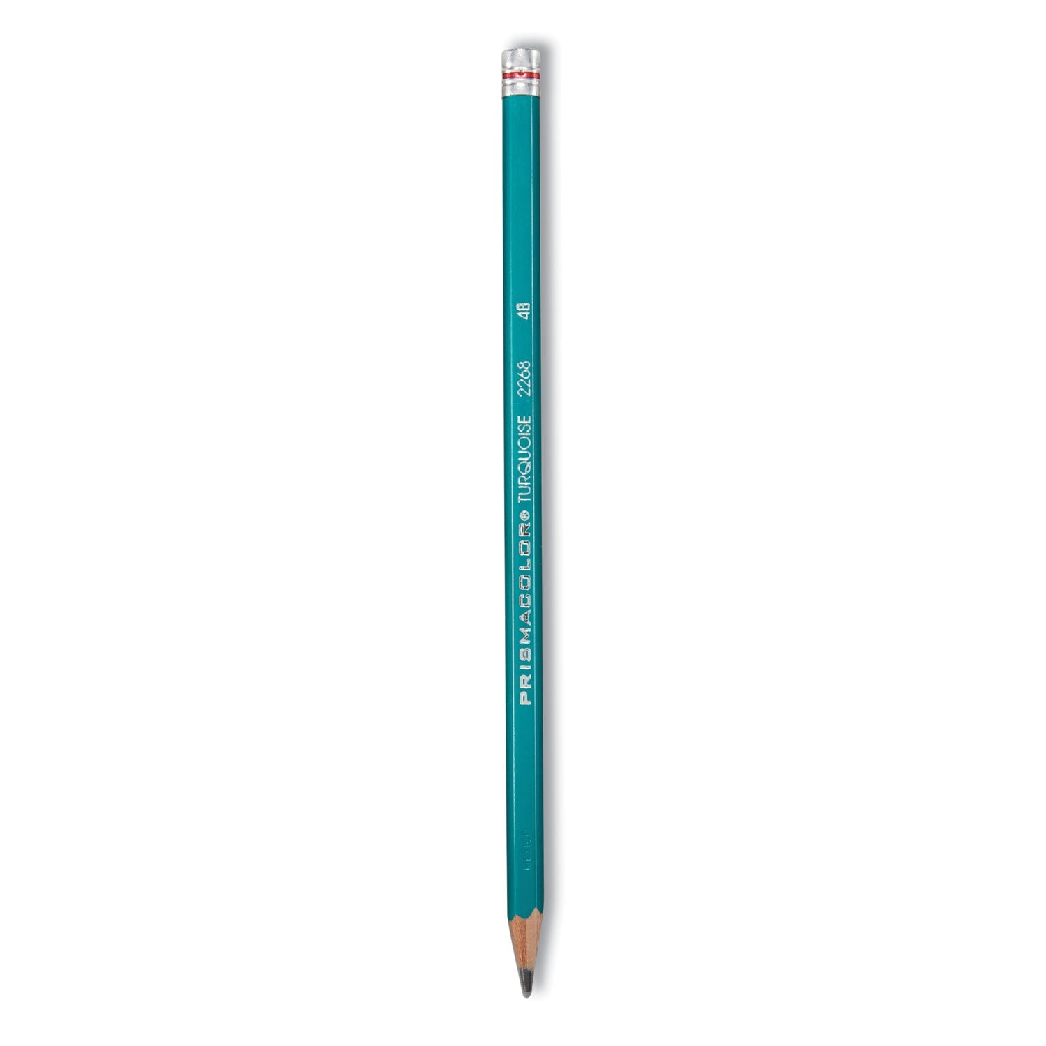 Prismacolor® Turquoise Drawing Pencil, 2 Mm, 4b, Black Lead, Turquoise Barrel, Dozen